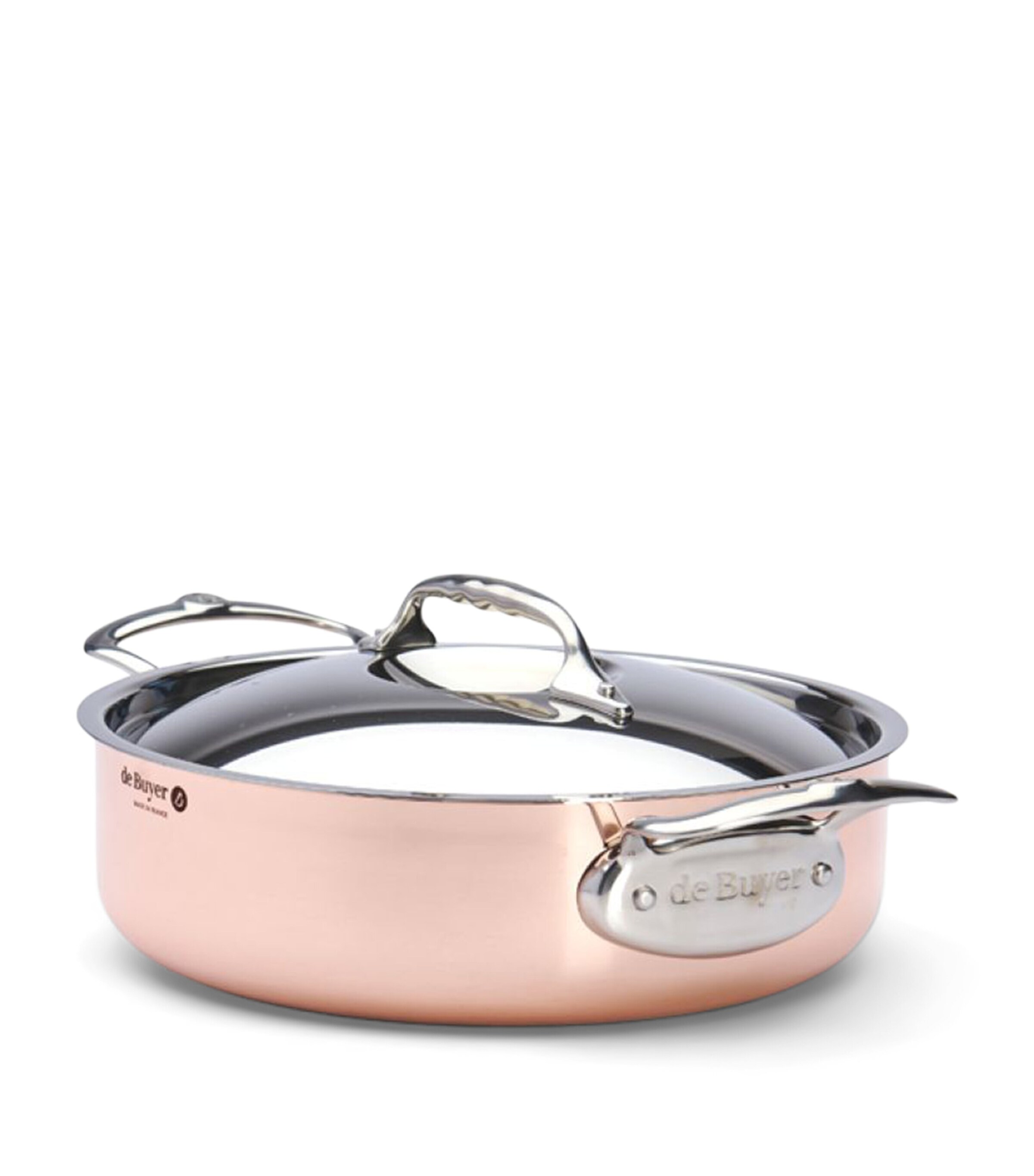 De Buyer Copper Prima Matera Sauté Pan and Lid (24cm) Copper Image 6