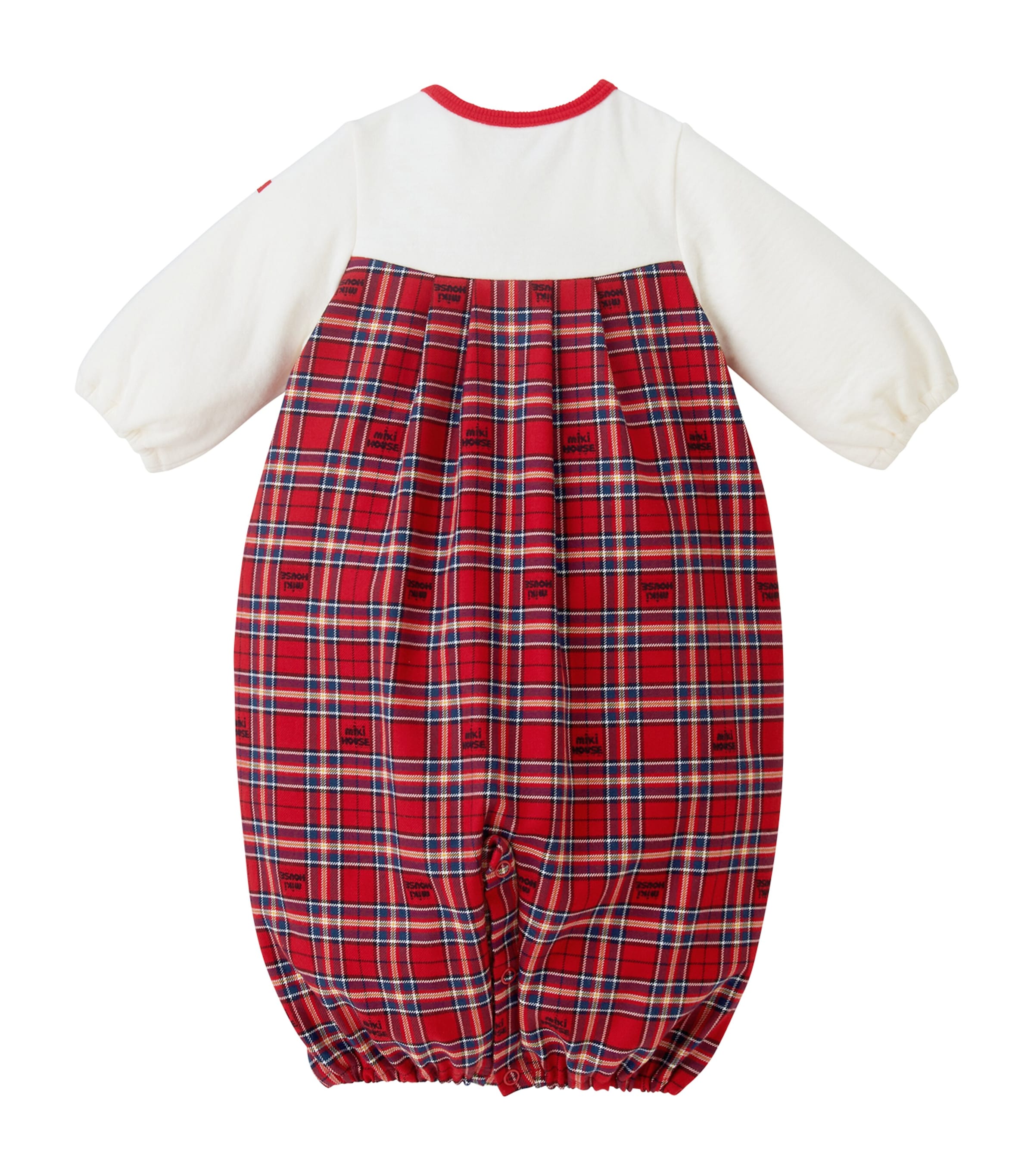 Cotton Tartan Playsuit (One Size) 2 Image 5