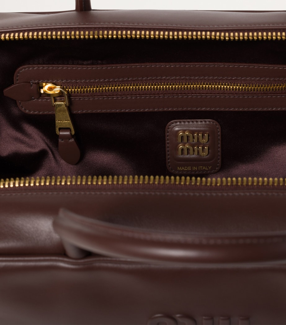 Leather Beau Top-Handle Bag F0NBL Image 5