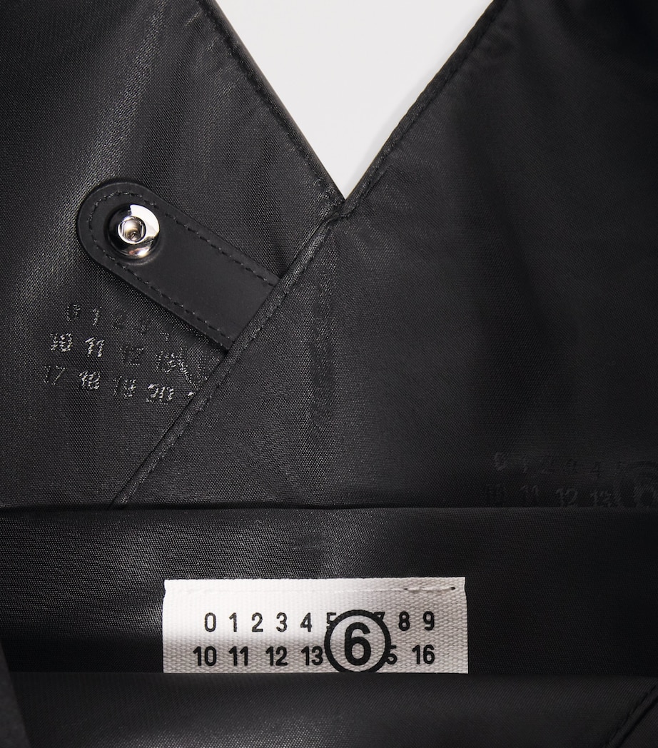 Medium Japanese Tote Bag T8013 - BLACK Image 4