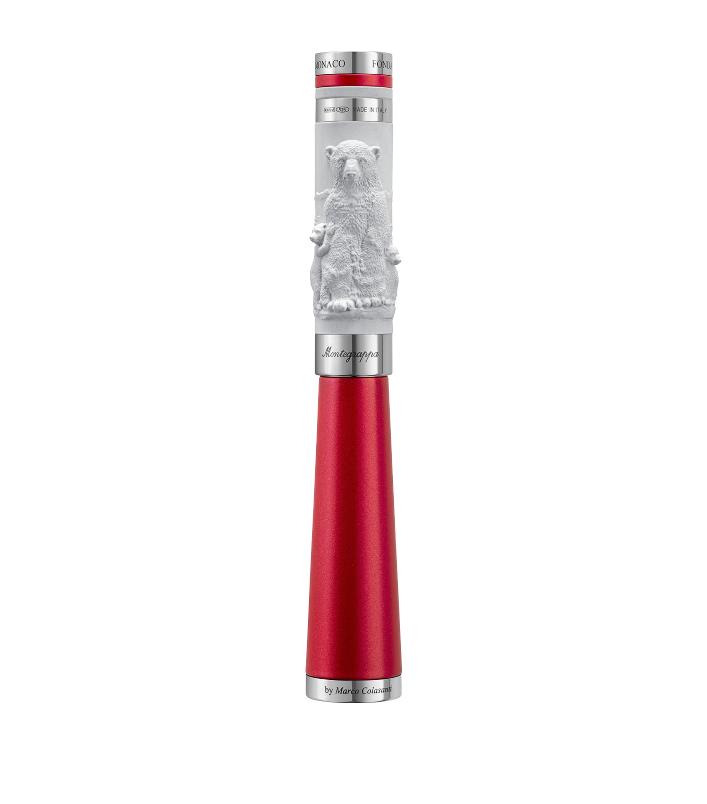 Prince Albert II of Monaco Foundation: Life Fountain Pen RED&WHITE Image 2