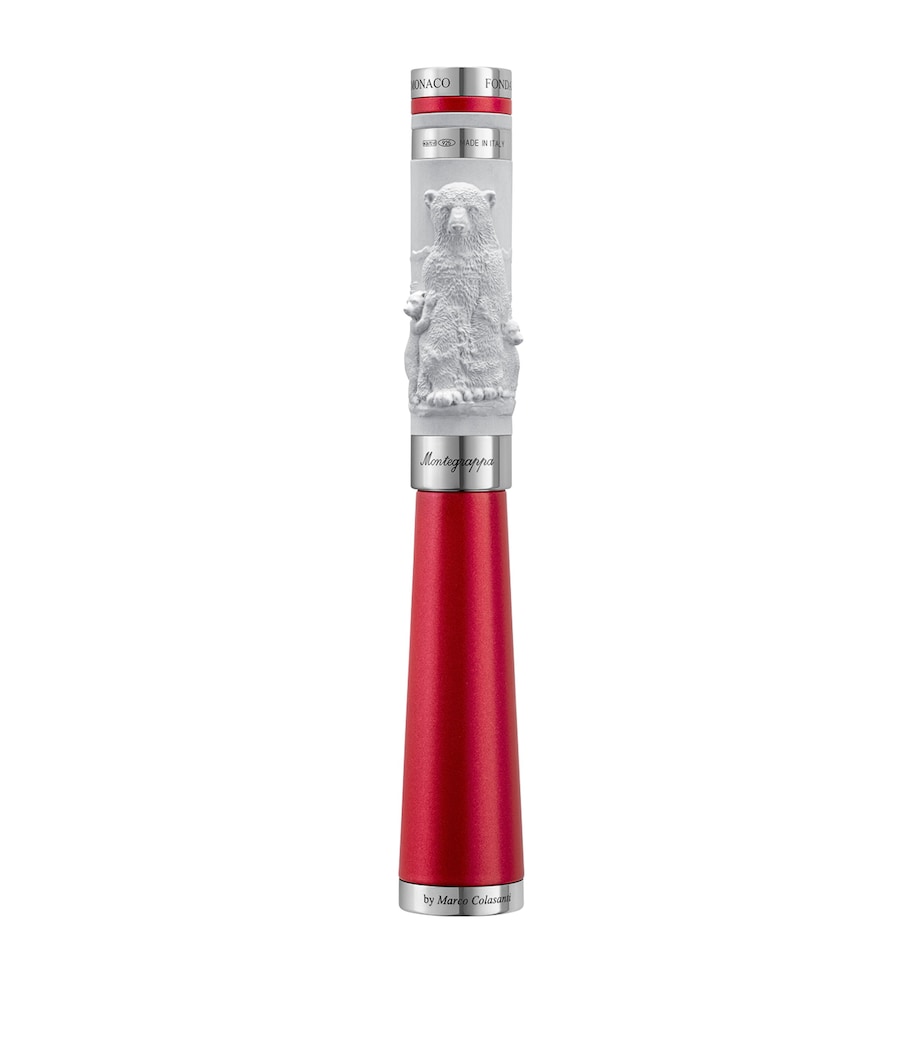 Prince Albert II of Monaco Foundation: Life Fountain Pen RED&WHITE Image 2