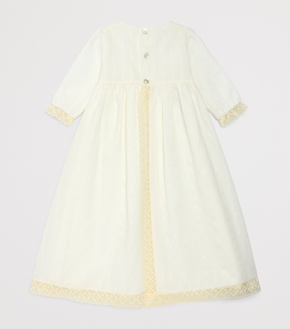 Cotton-Blend Lace Dress and Bonnet Set (6 Months) 60 T2020 Image 2