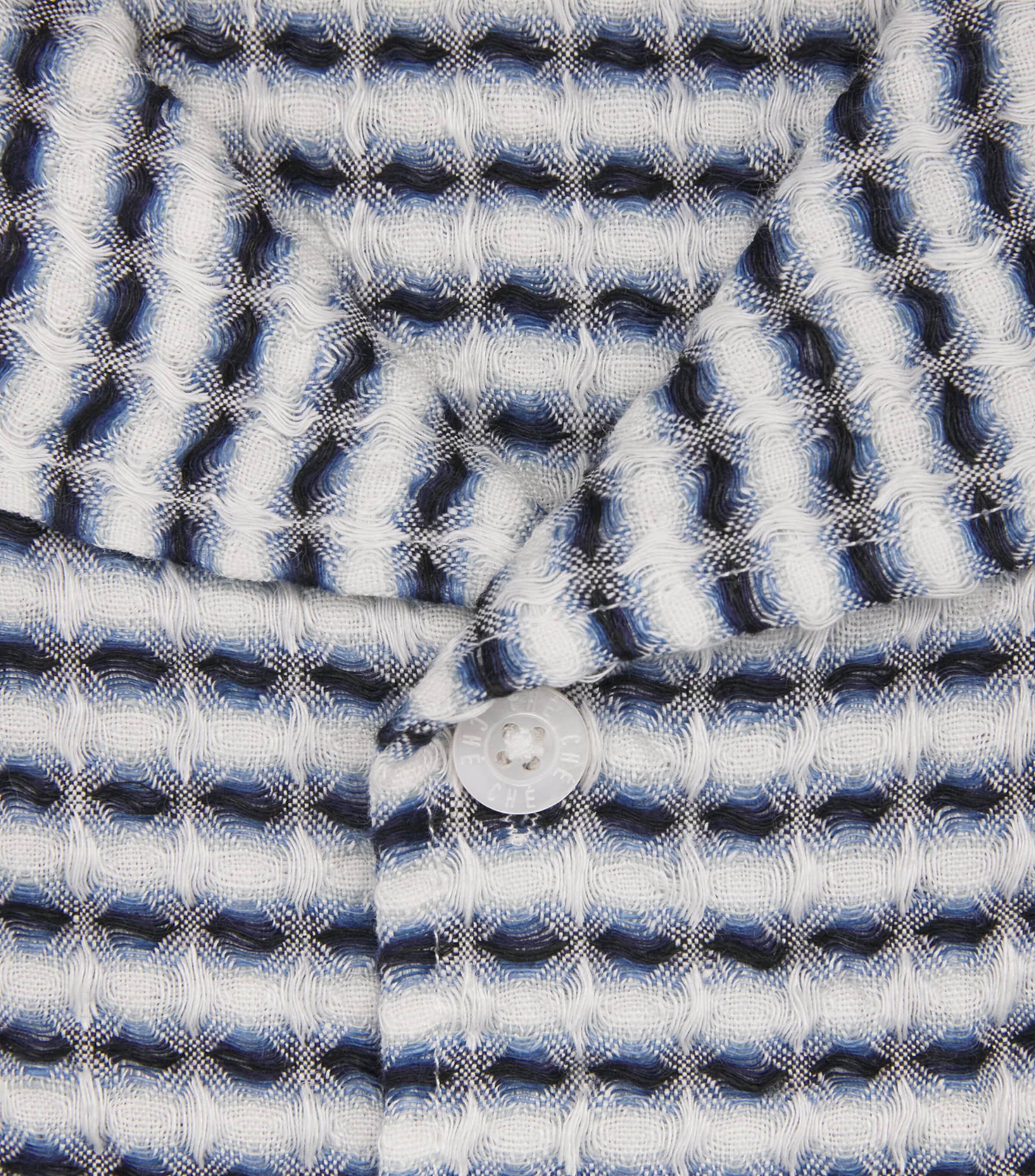 CHÉ Mens Linen Riita Shirt Blue Image 6
