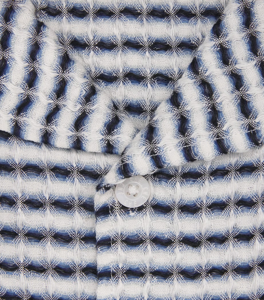 CHÉ Mens Linen Riita Shirt Blue Image 6