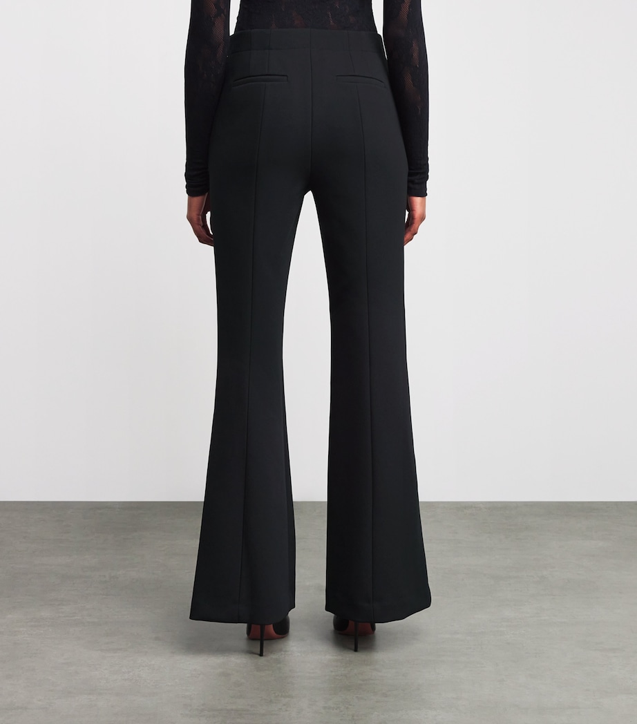 Kenna High-Rise Flared Trousers BLACK Image 4