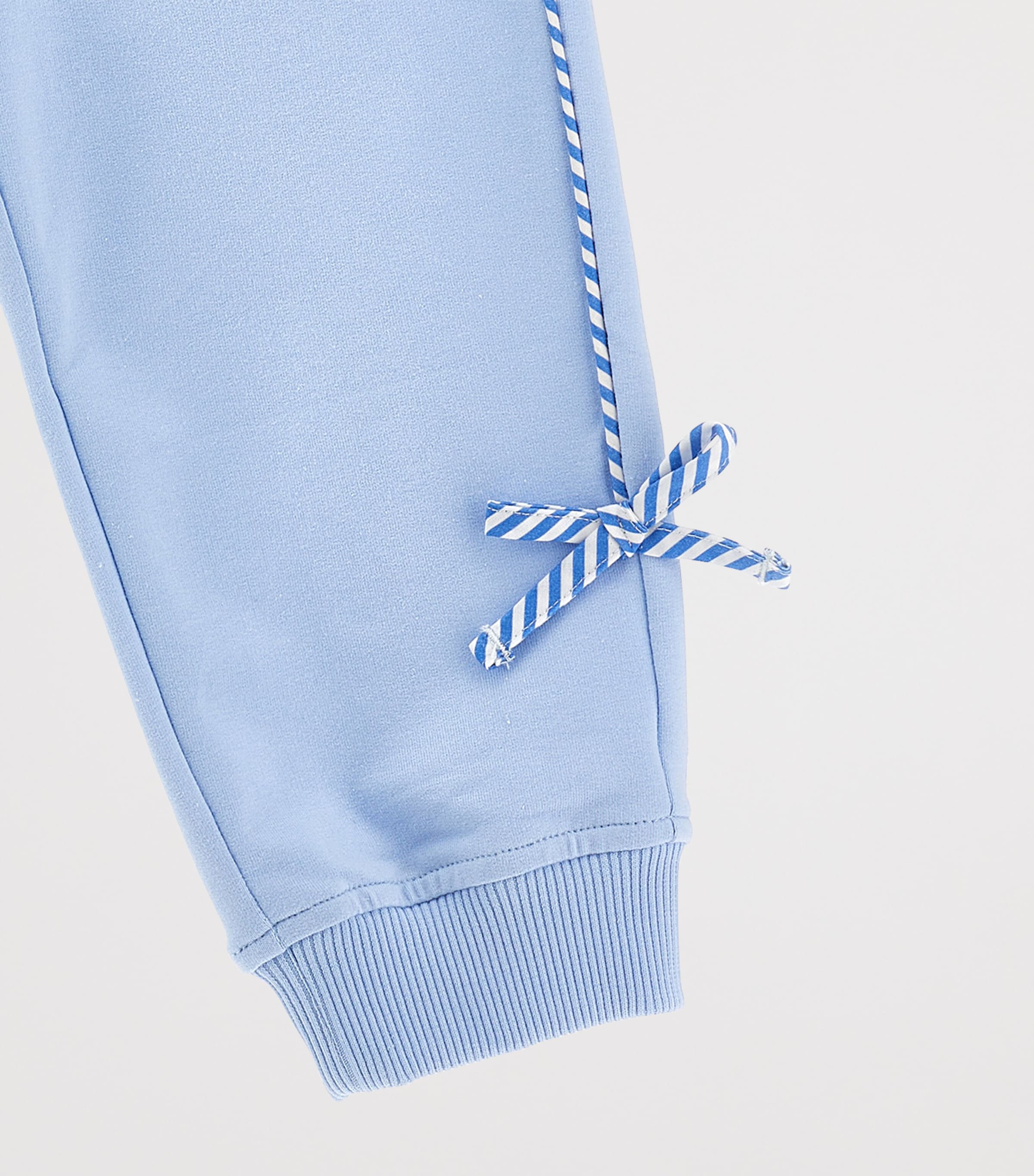 Stretch-Cotton Sweatpants (2-12 Years) CELESTE Image 3