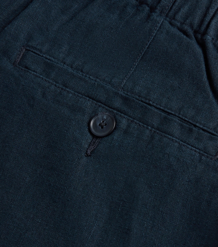 Linen Tie-Waist Shorts COASTAL - 403CBL Image 2