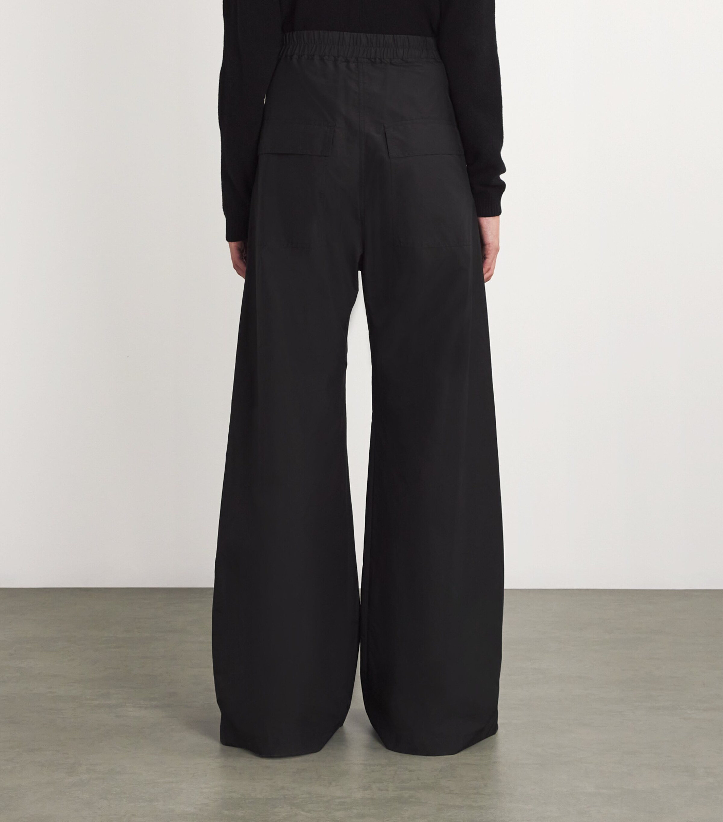 【RICK OWENS】Moncler Belas Wide-Leg Trousers in Black 7a2a022aaa6ffc2c2a6d015b141719