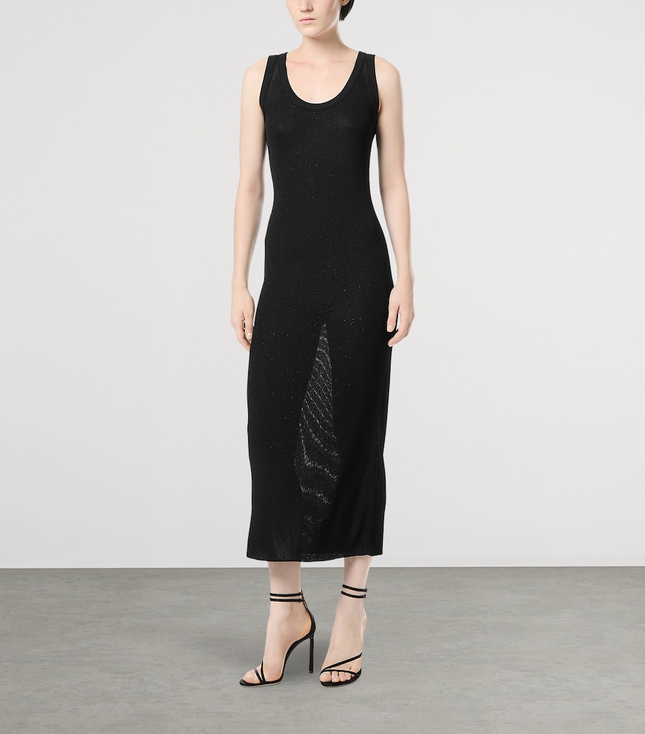 TOM FORD Womens Knit Scoop-Neck Midi Dress Naa Image 2