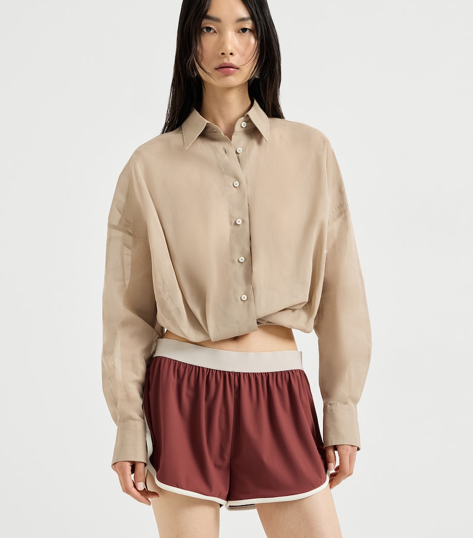 Brunello Cucinelli Womens Cotton Organza Shirt Image 3