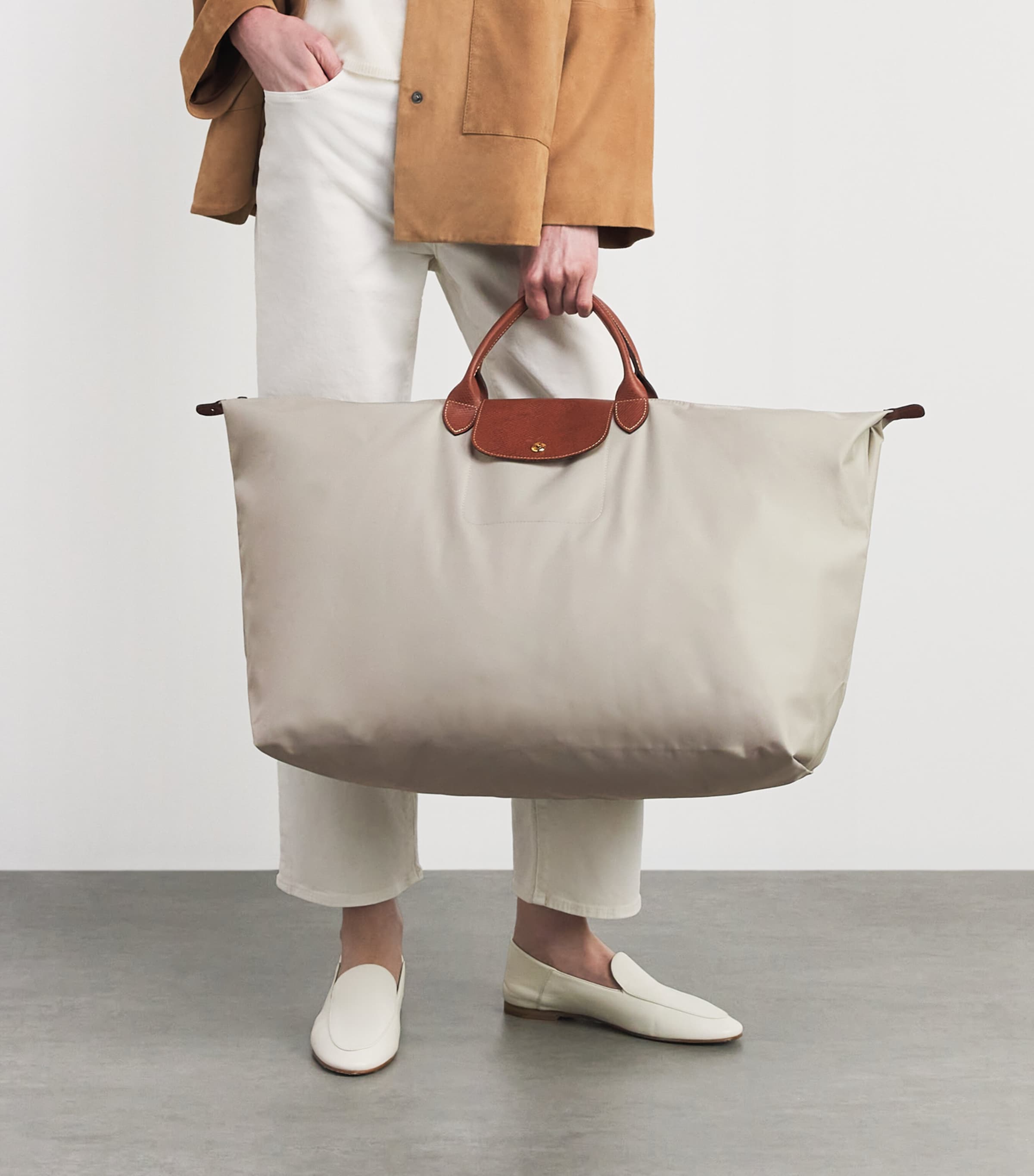 Longchamp Le Pliage Original Travel Bag Pebble Image 2