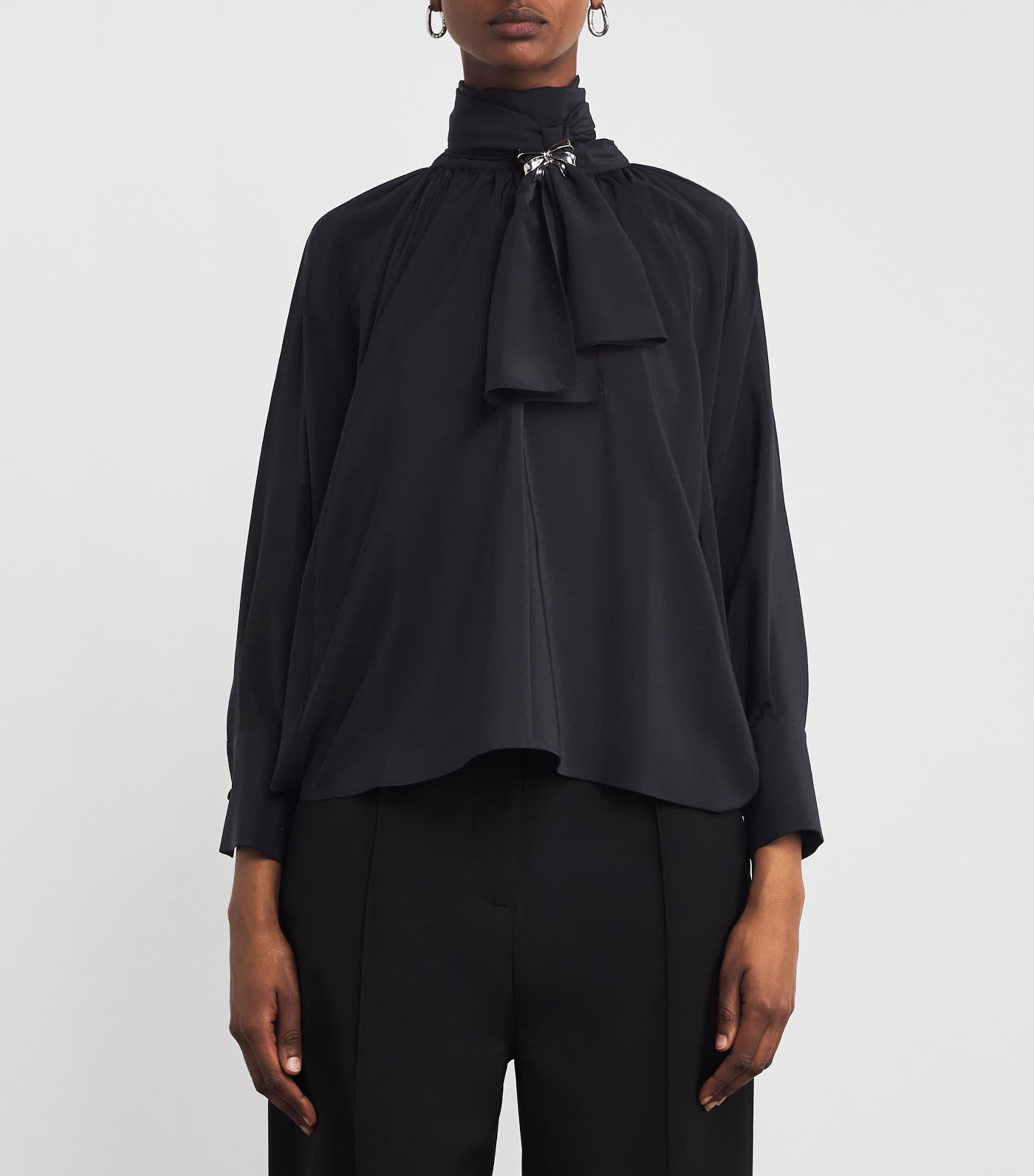 Silk Leonida Blouse BLACK Image 3