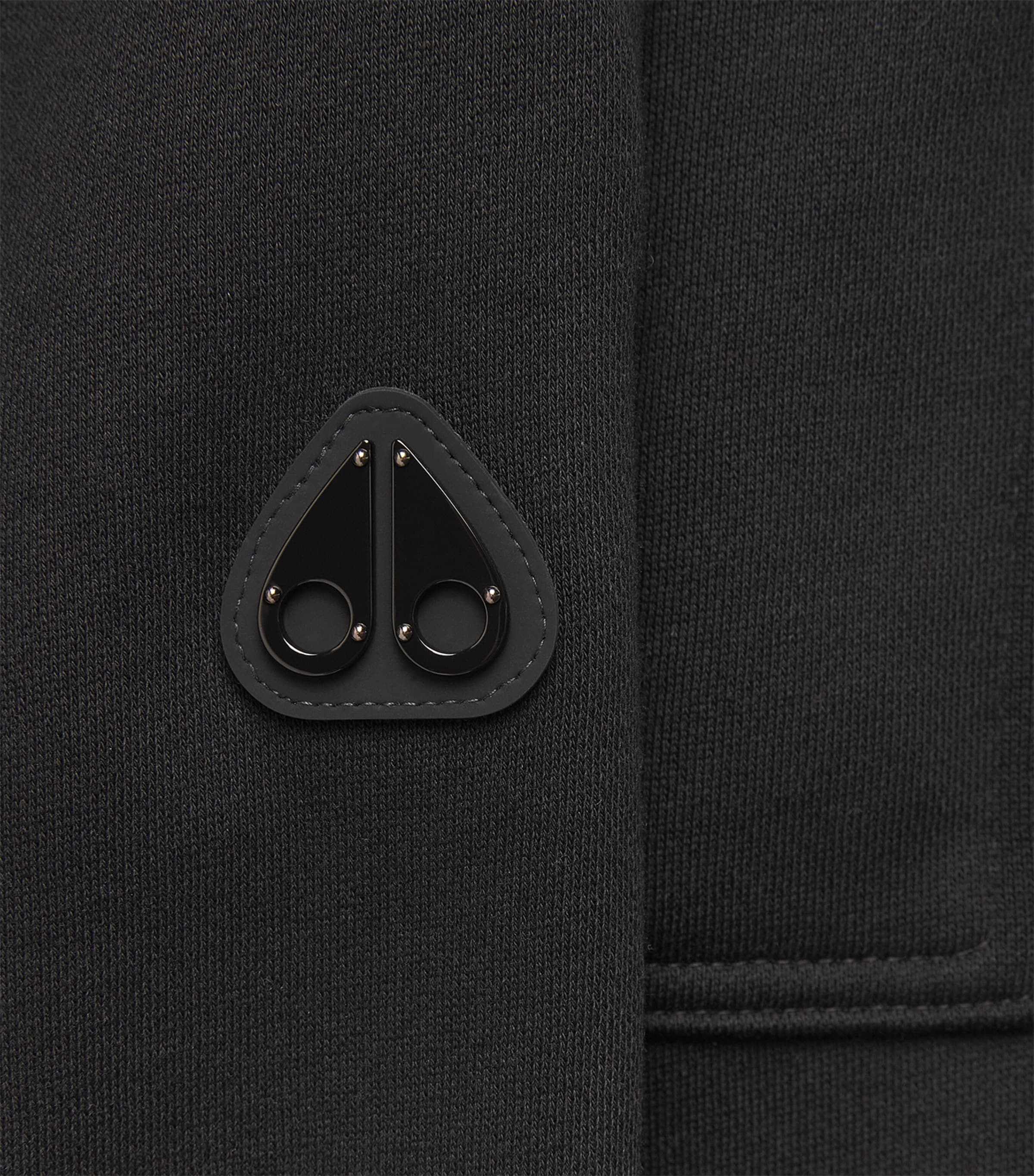 Moose Knuckles Mens Logo Yul Sweatpants Black Image 6