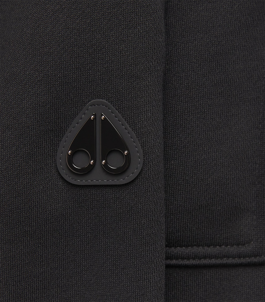 Moose Knuckles Mens Logo Yul Sweatpants Black Image 6
