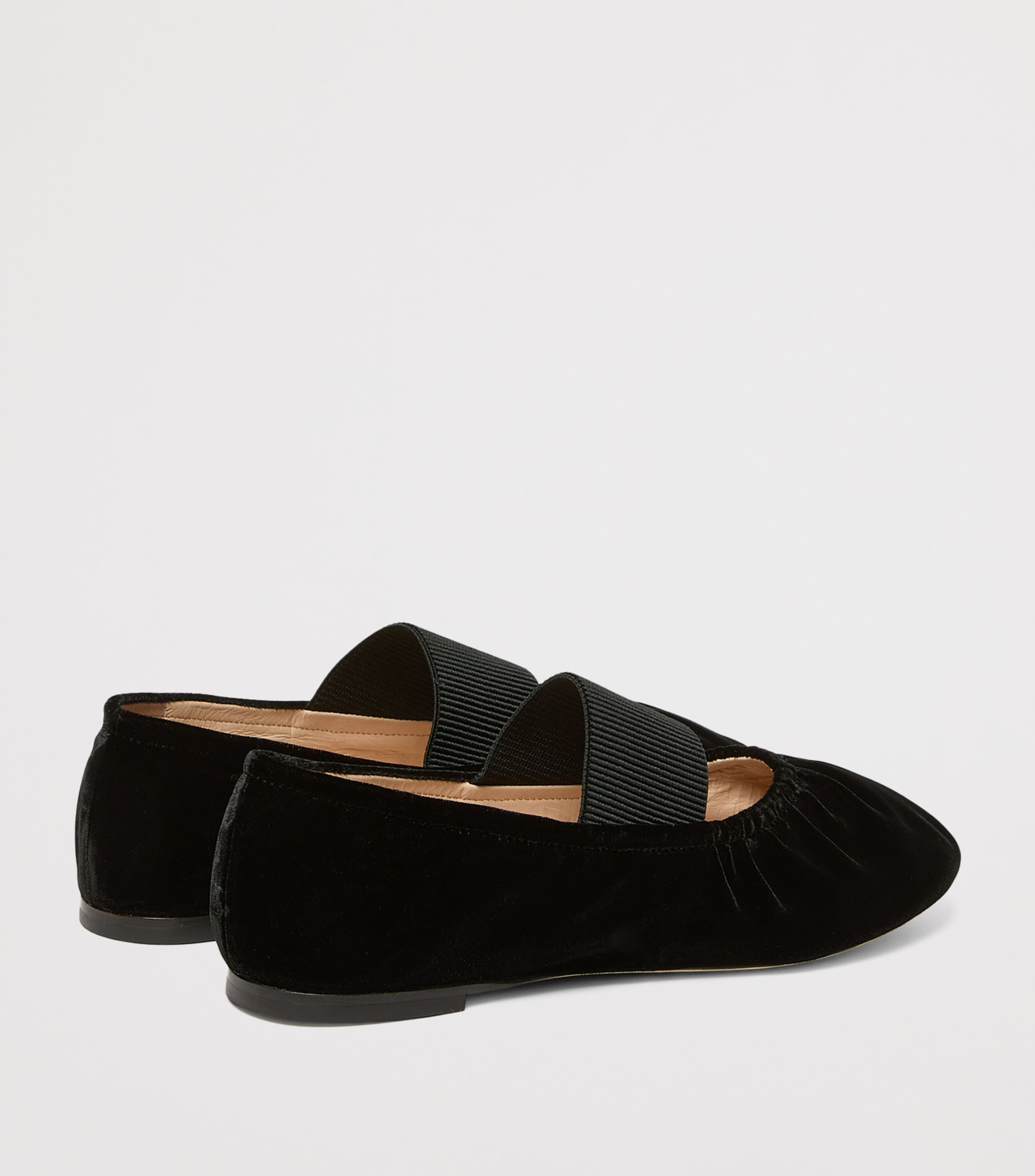 Marina Rinaldi Velvet Ballet Flats Black Image 4