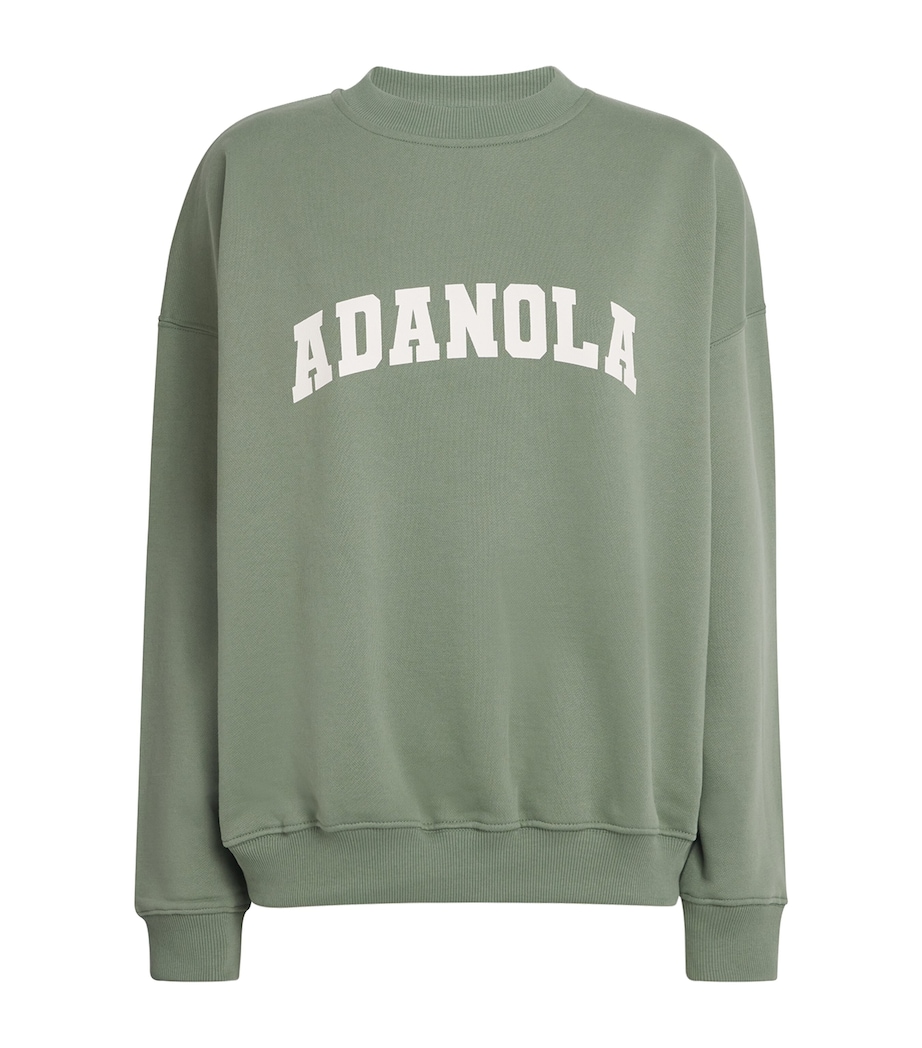 Organic Cotton Varsity Sweatshirt EDEN GREEN/MRSHML Image 1