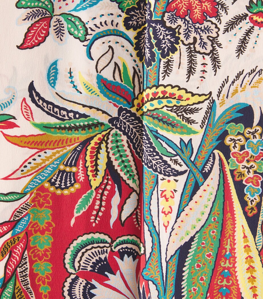 Etro Womens Silk Paisley Tailored Trousers Prnt/white Bs Image 6