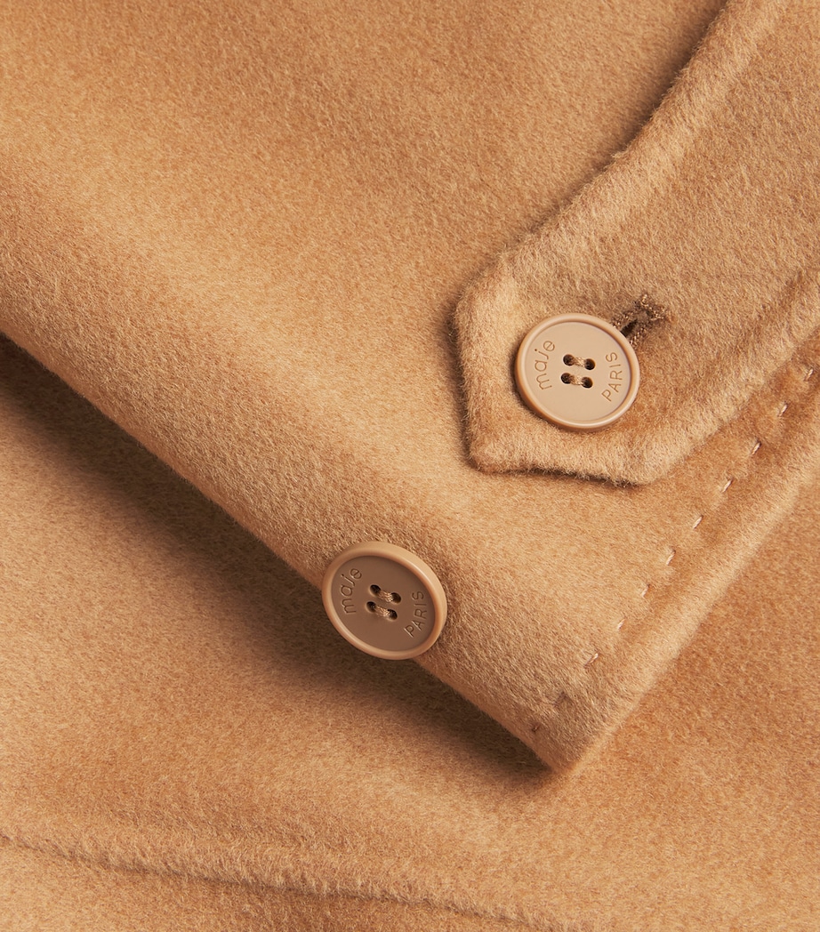 Wool-Blend Double-Faced Coat CAMEL Image 5