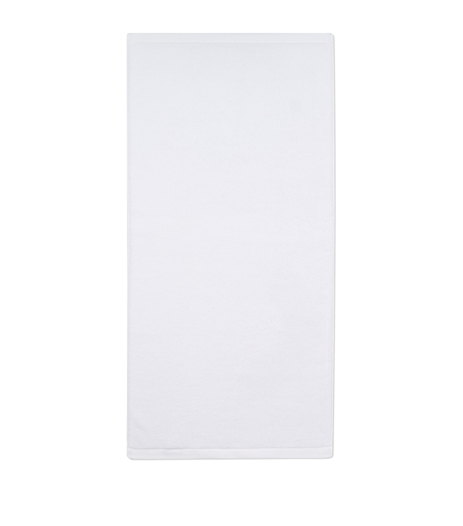 Organic Cotton Vesta Bath Sheet (100cm x 180cm) WHITE/WHITE Image 2