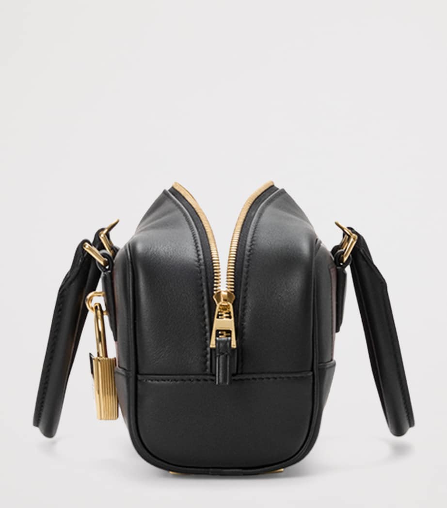 x Albers Leather Amazona 23 Top-Handle Bag BLACK/BURGUNDY Image 3