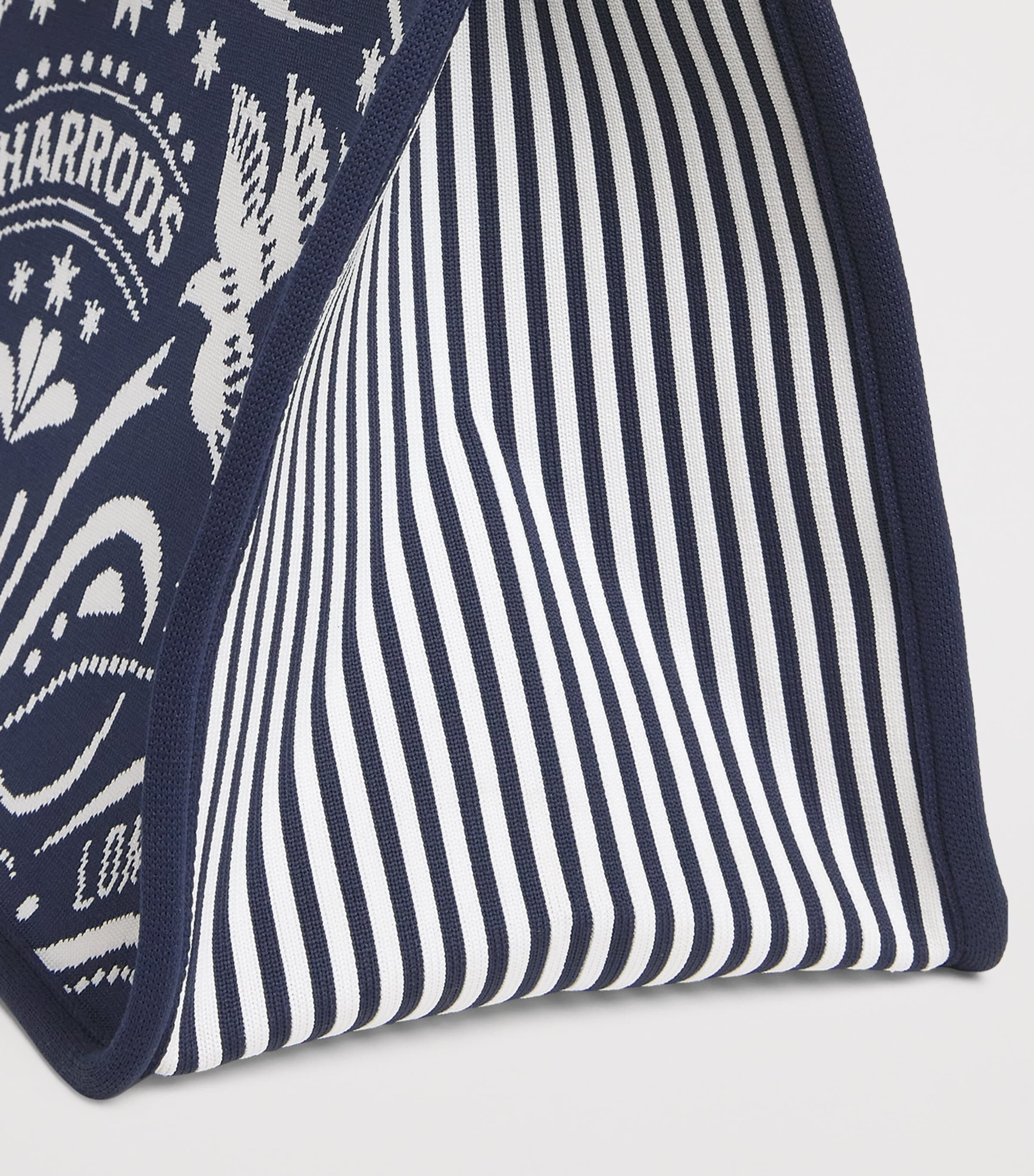 Harrods Medium Knights of Brompton Tote Bag Multi Print Image 4