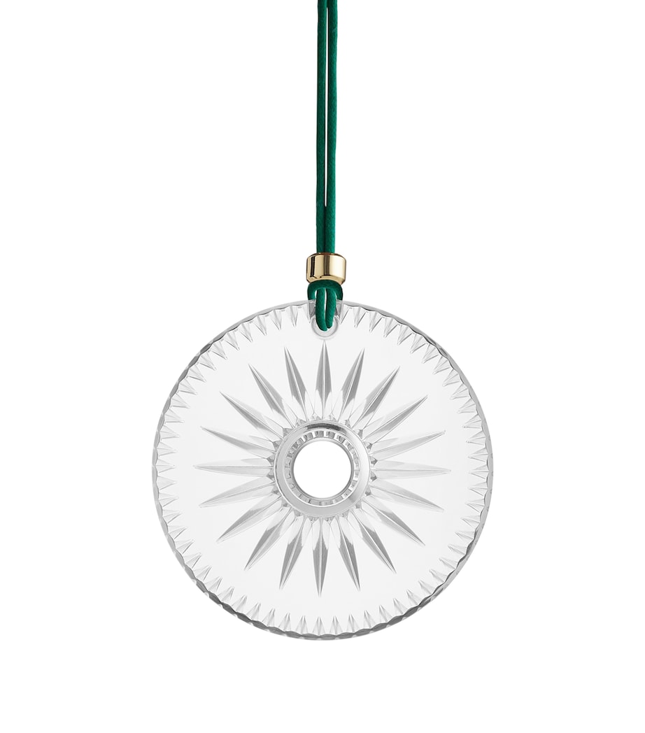 Crystal Firework Disc Bauble (8.5cm) CLEAR Image 1