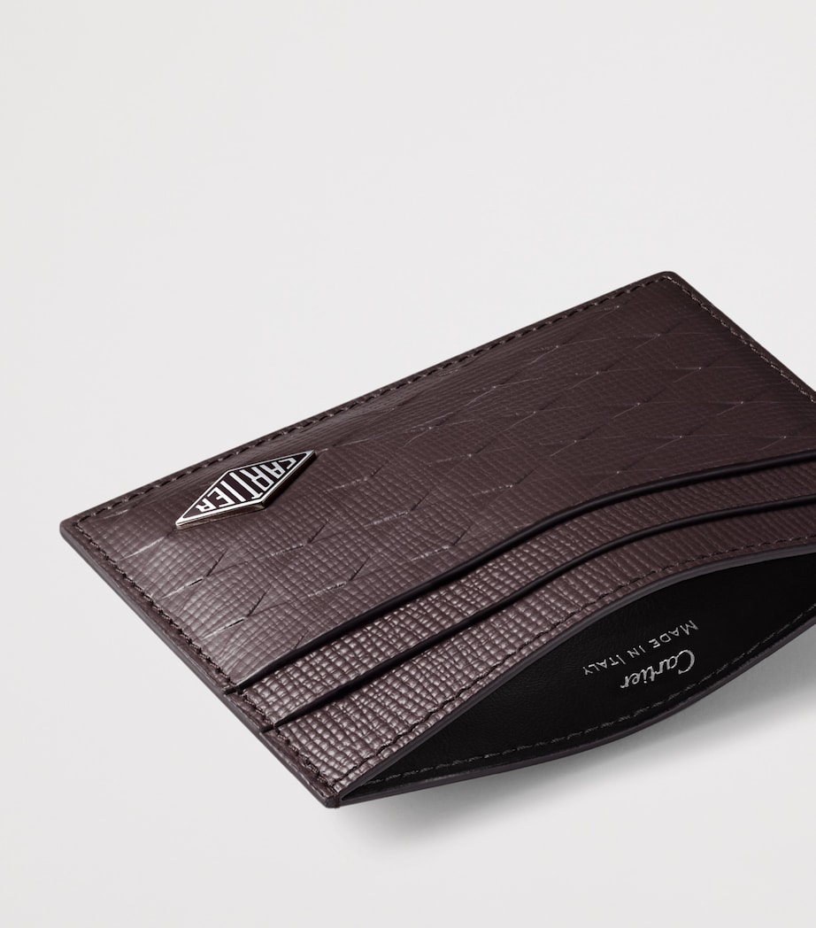 Cartier Leather Cartier Losange Card Holder Ebony Image 3