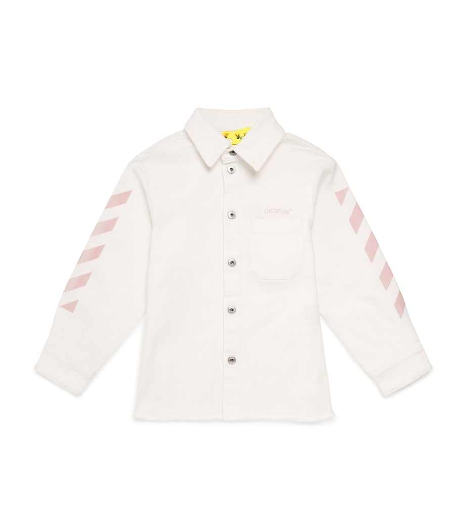 Off-White Kids Denim Arrows Shirt (4-12+ Years) White Image 1