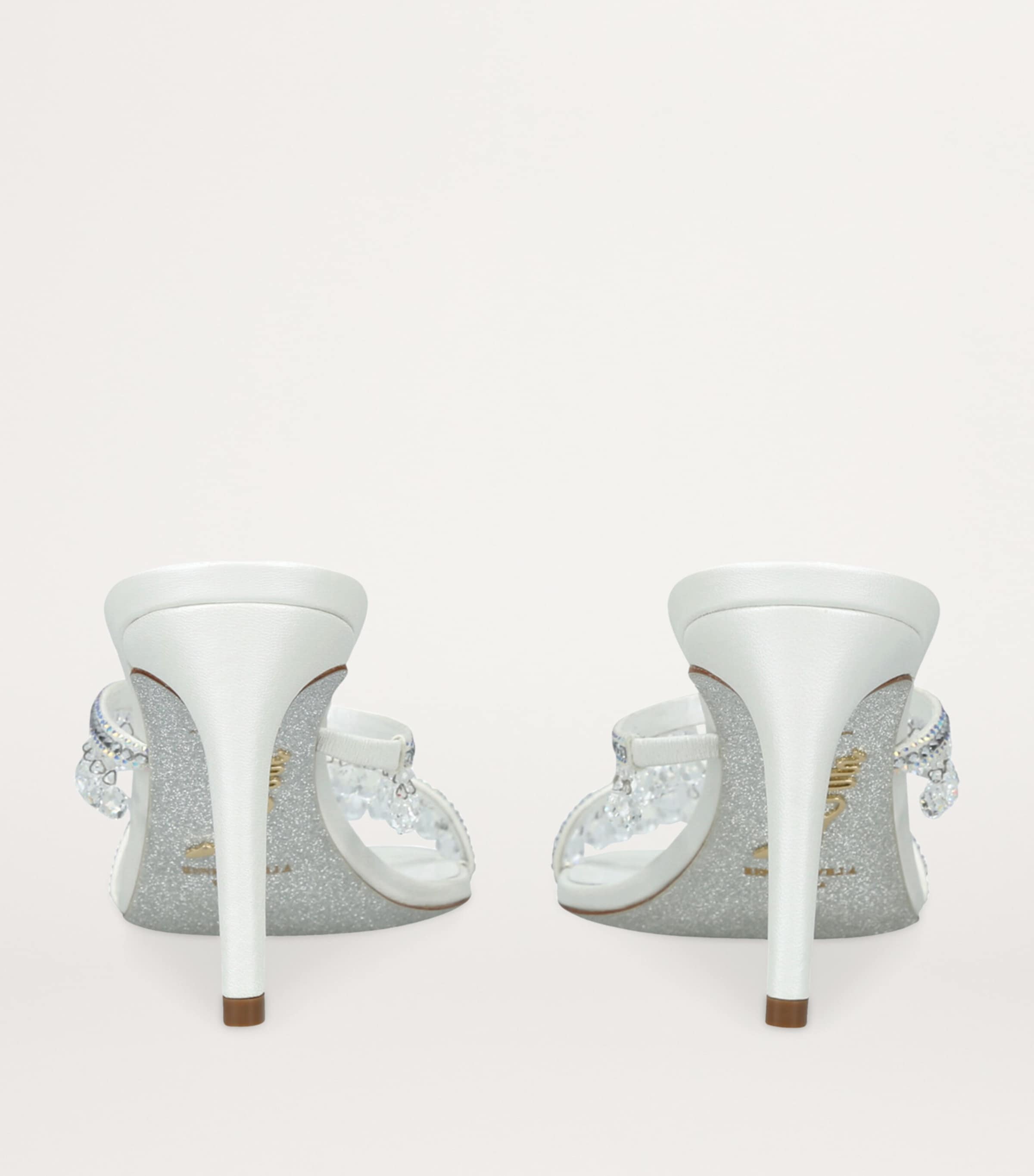 Embellished Chandelier Mules 80 WHITE Image 2