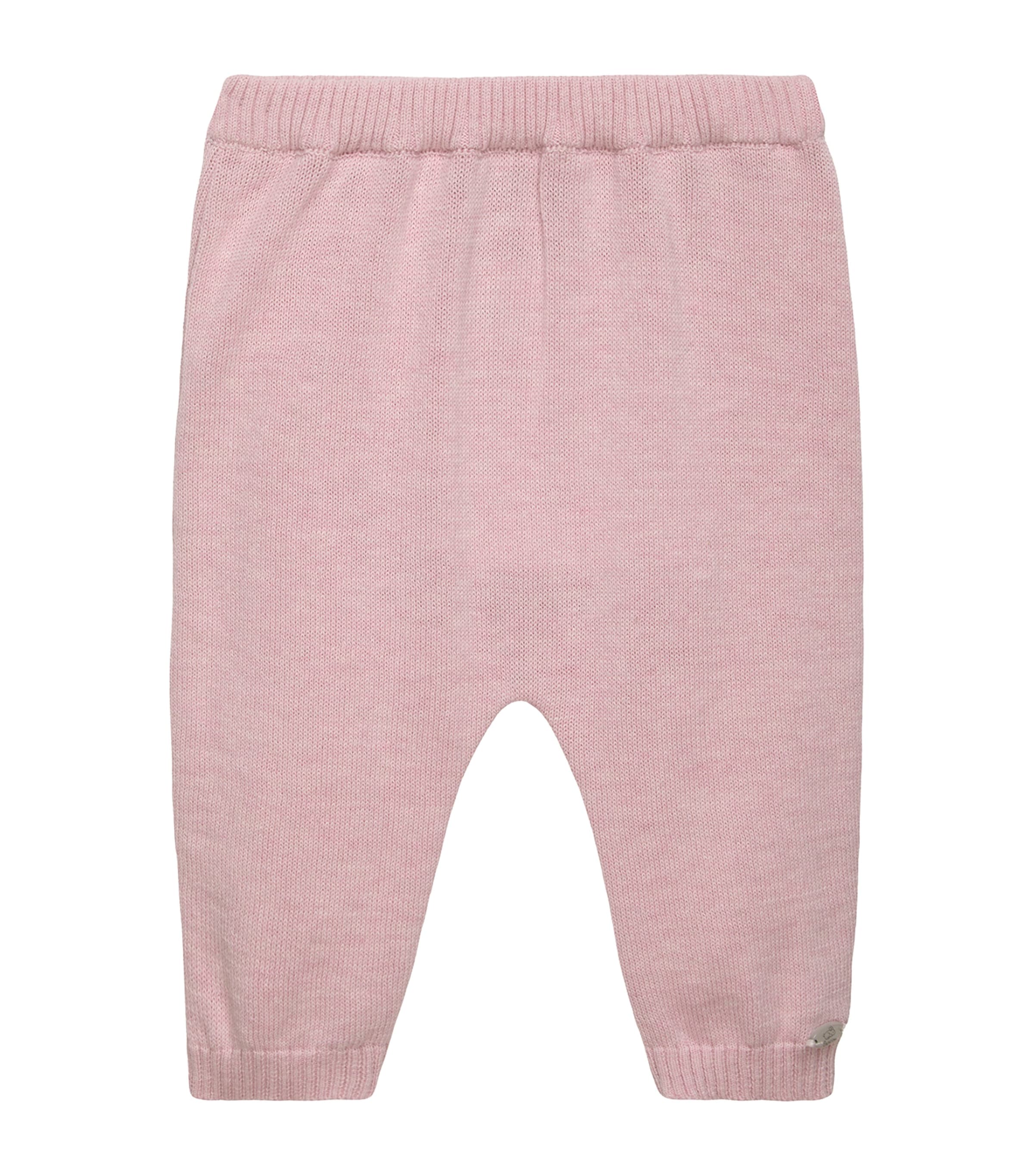 Trotters Cotton Bunny Leggings (0-12 Months) Pale Pink Image 1