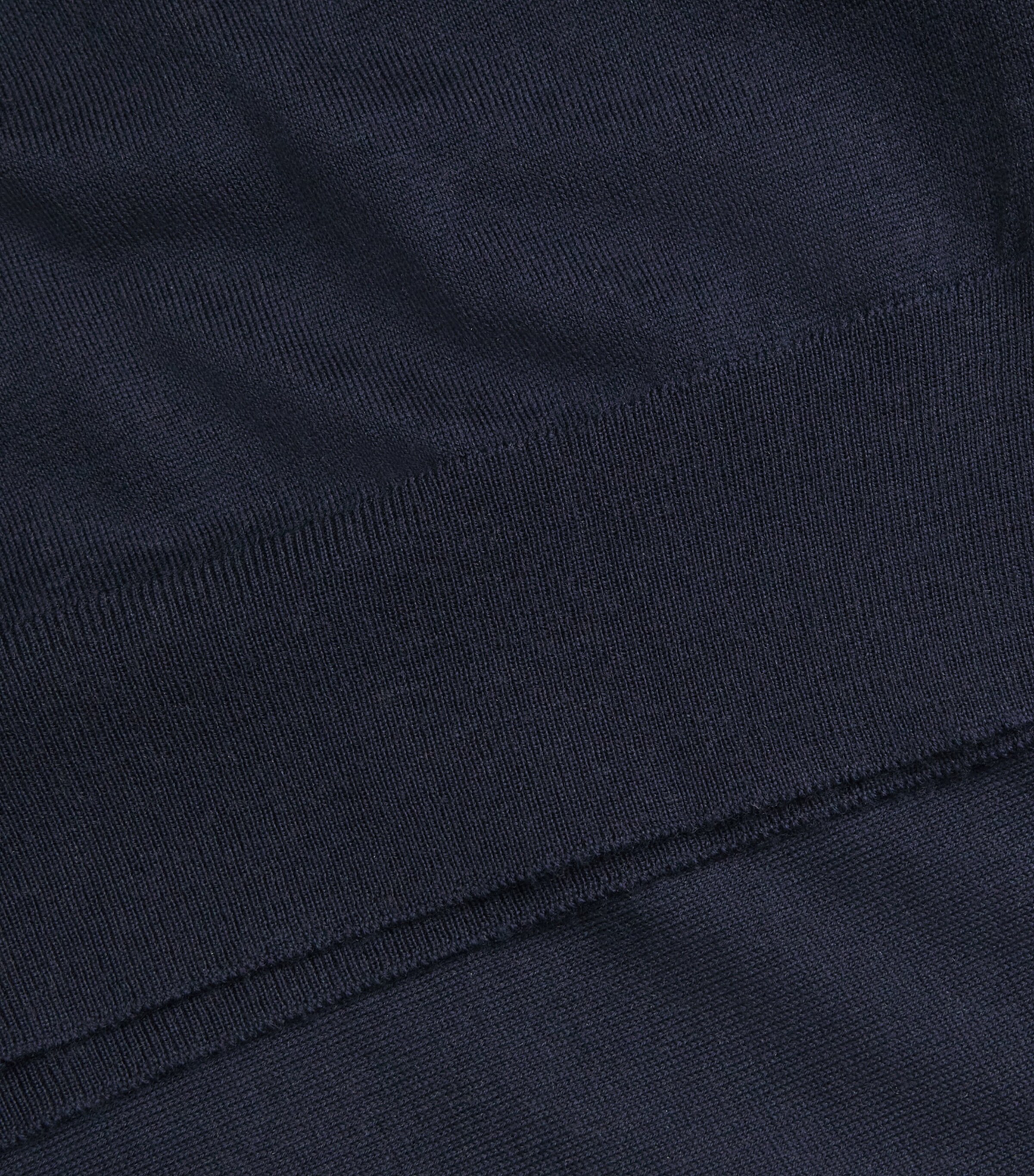 Alan Scott Mens Superfine Merino Wool Crew Neck Sweater Midnight Image 6