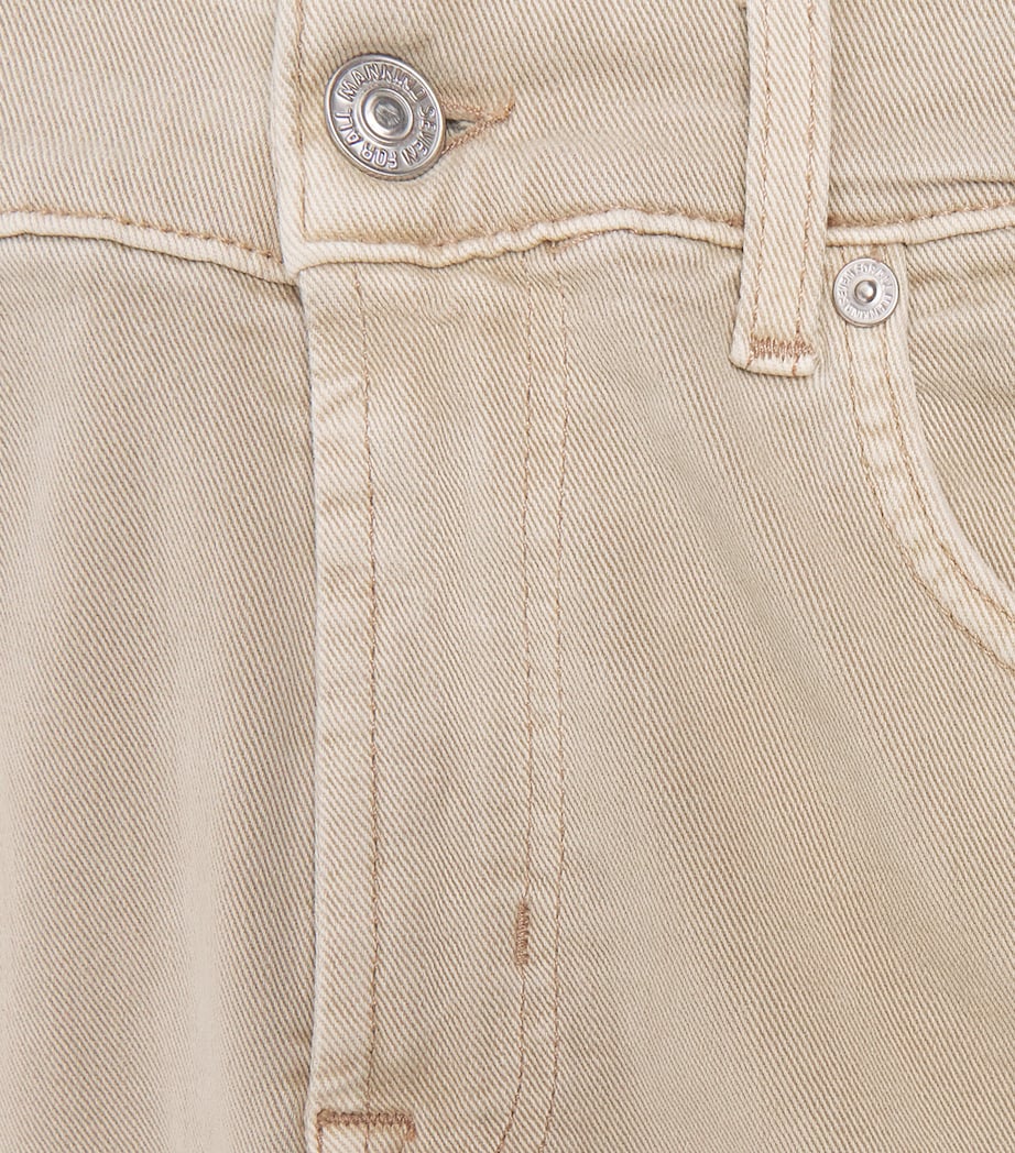 7 For All Mankind Mens The Straight Jeans Beige Image 6