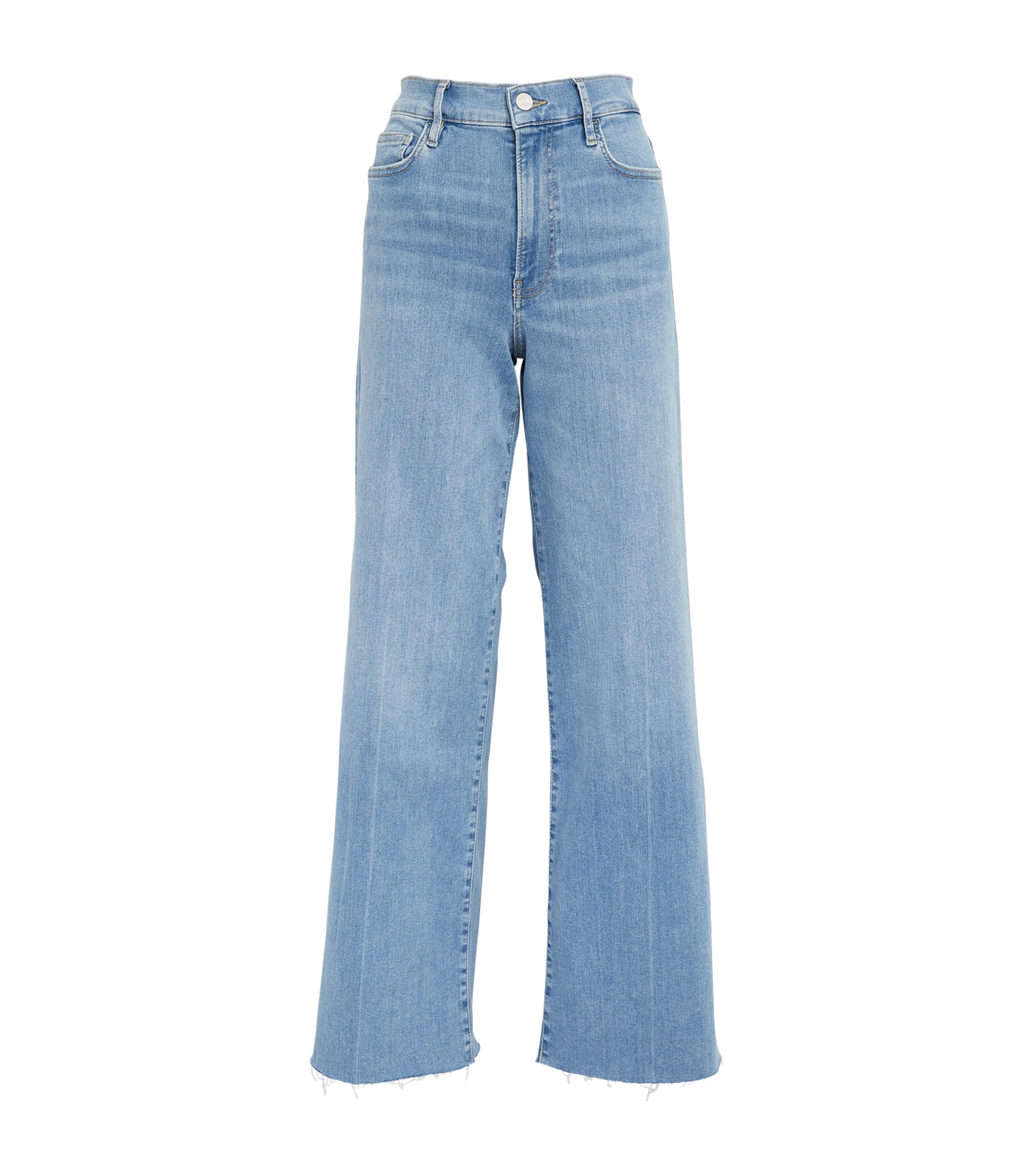 Frame Le Slim Palazzo Wide-leg Jeans In Blue