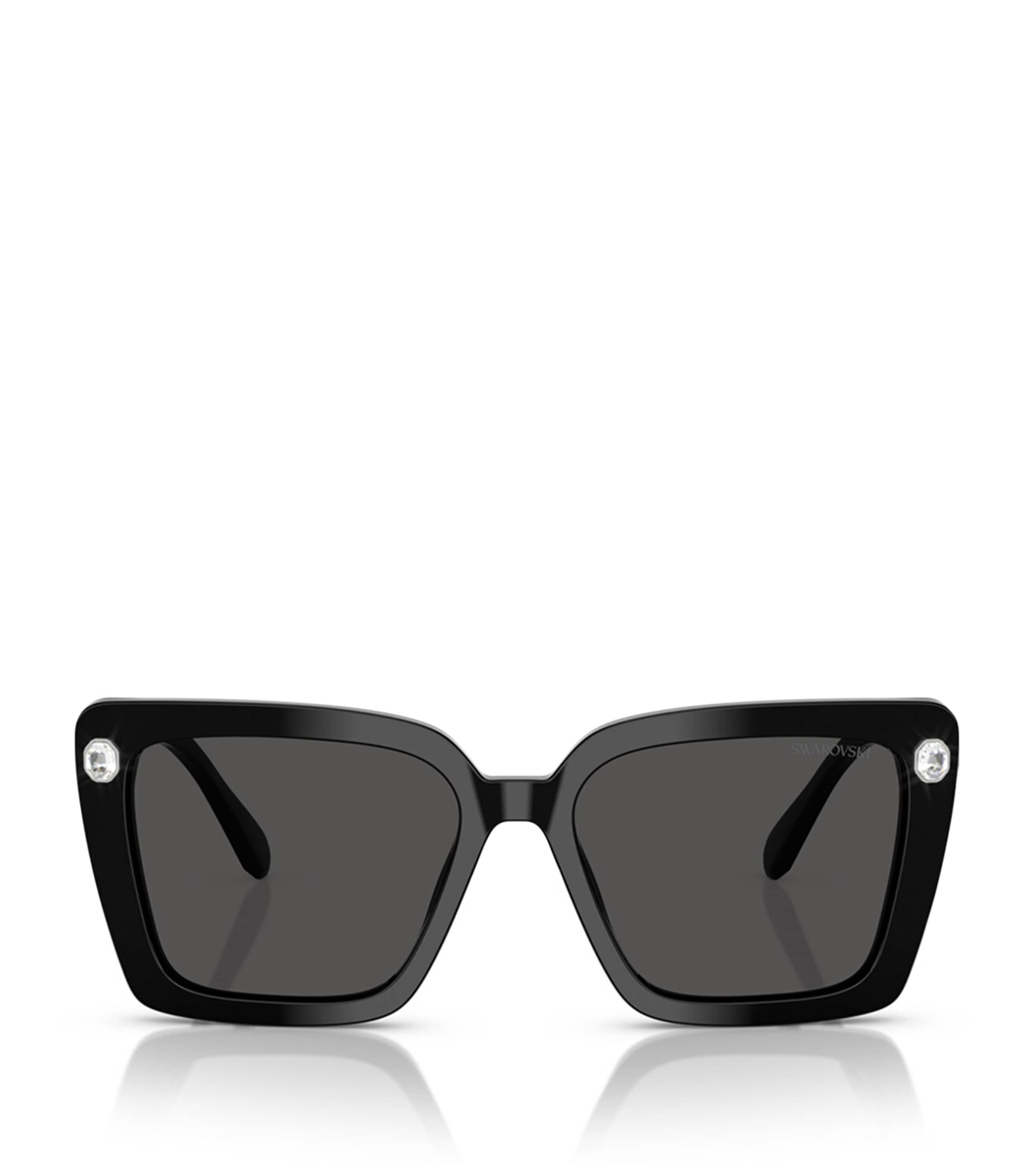 Swarovski Acetate Sk6032 Sunglasses In Black