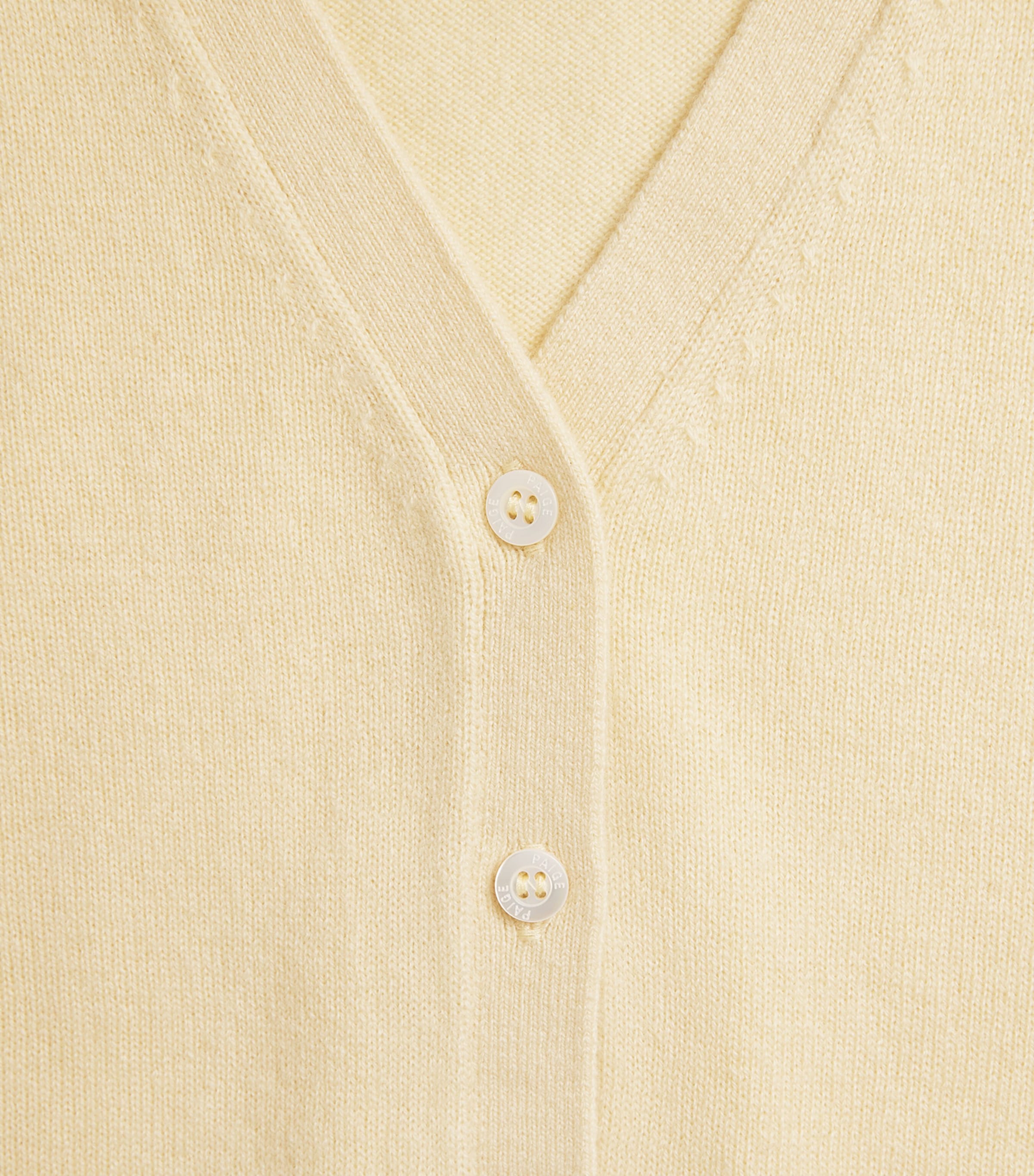 PAIGE Womens Cashmere Anika Top Sunshine Yellow Image 2