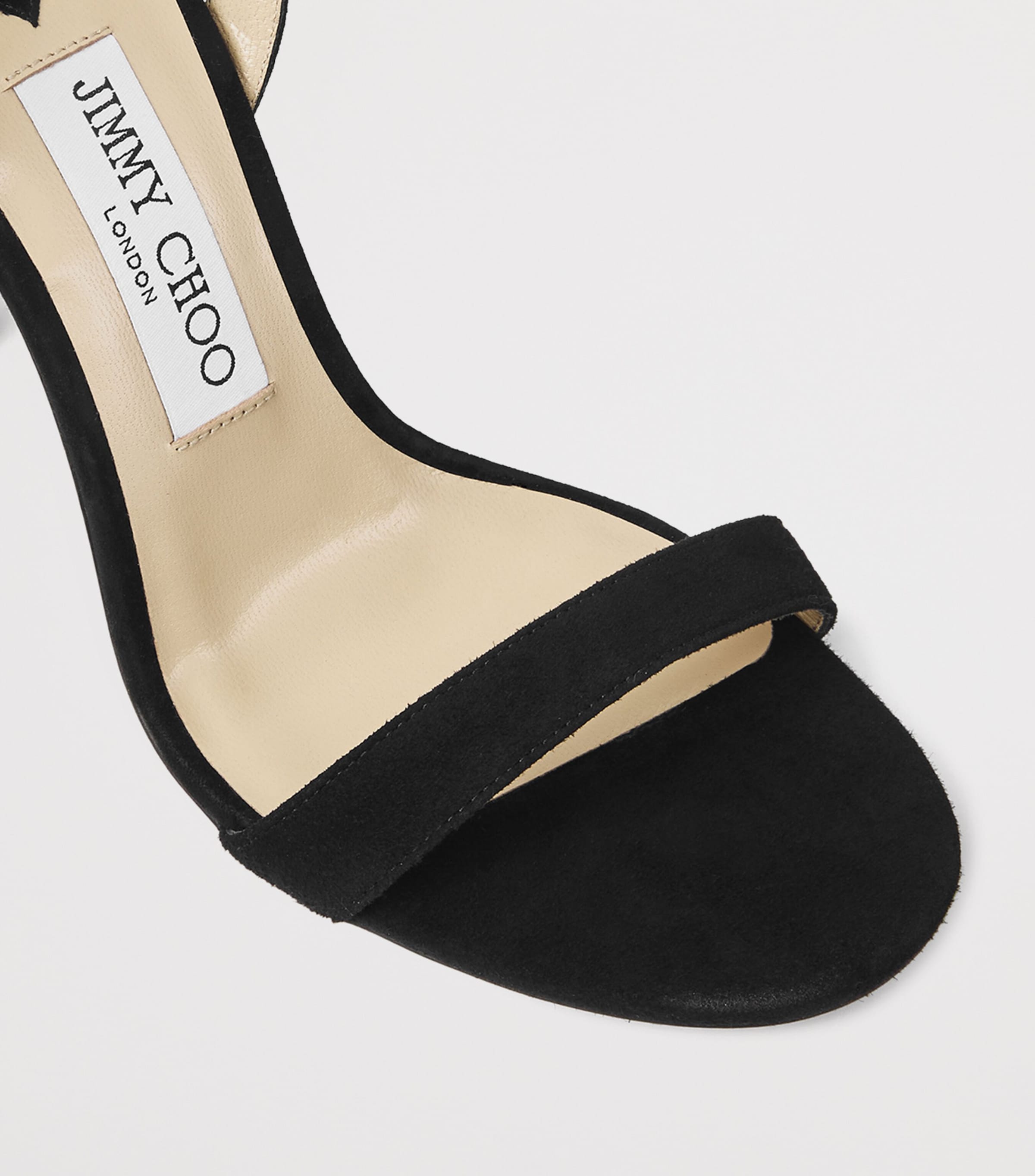 Jimmy Choo Jen 100 Suede Heeled Sandals Black Image 5