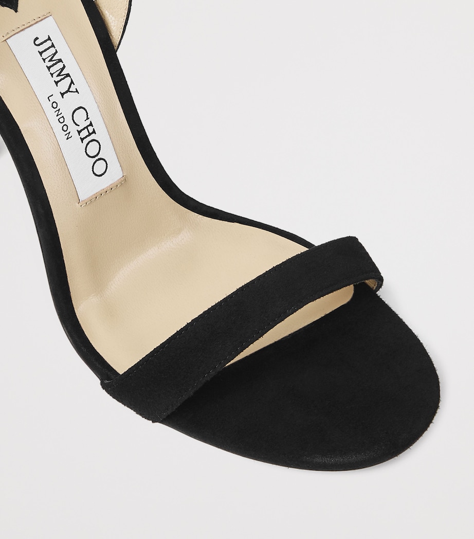 Jimmy Choo Jen 100 Suede Heeled Sandals Black Image 5