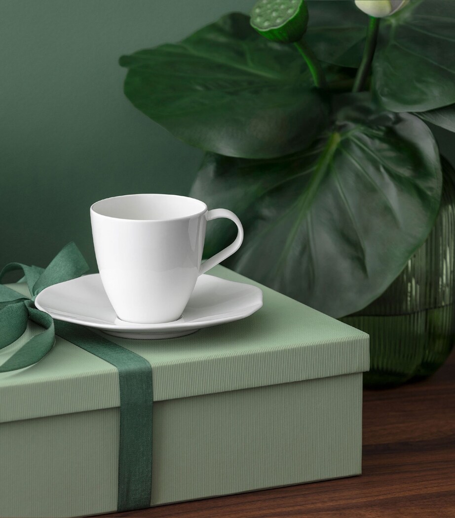 Villeroy & Boch Porcelain Pura Coffee Cup (150ml) White Image 2