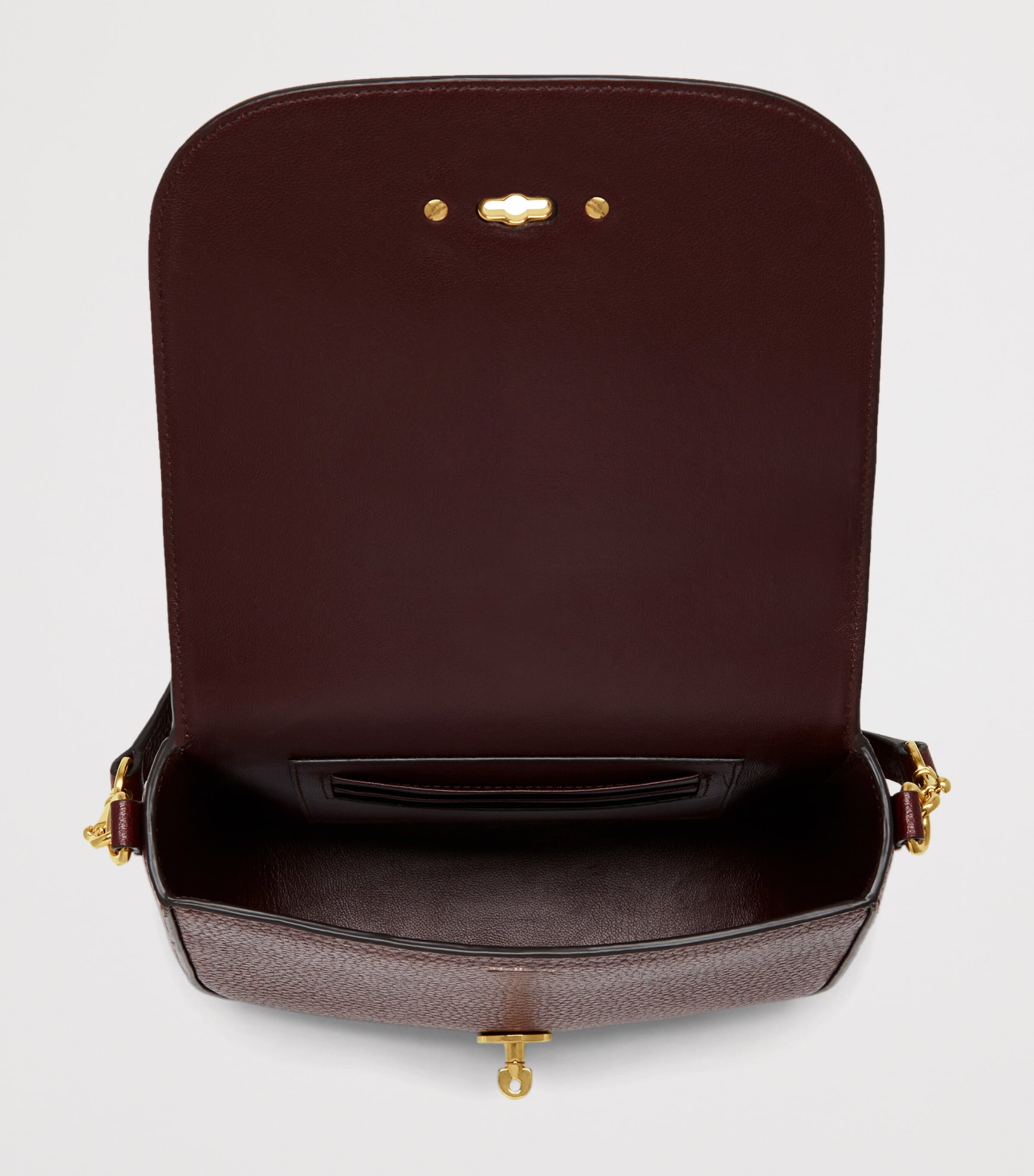 Mulberry Burgundy Small Leather Darley Shoulder Bag | Harrods US