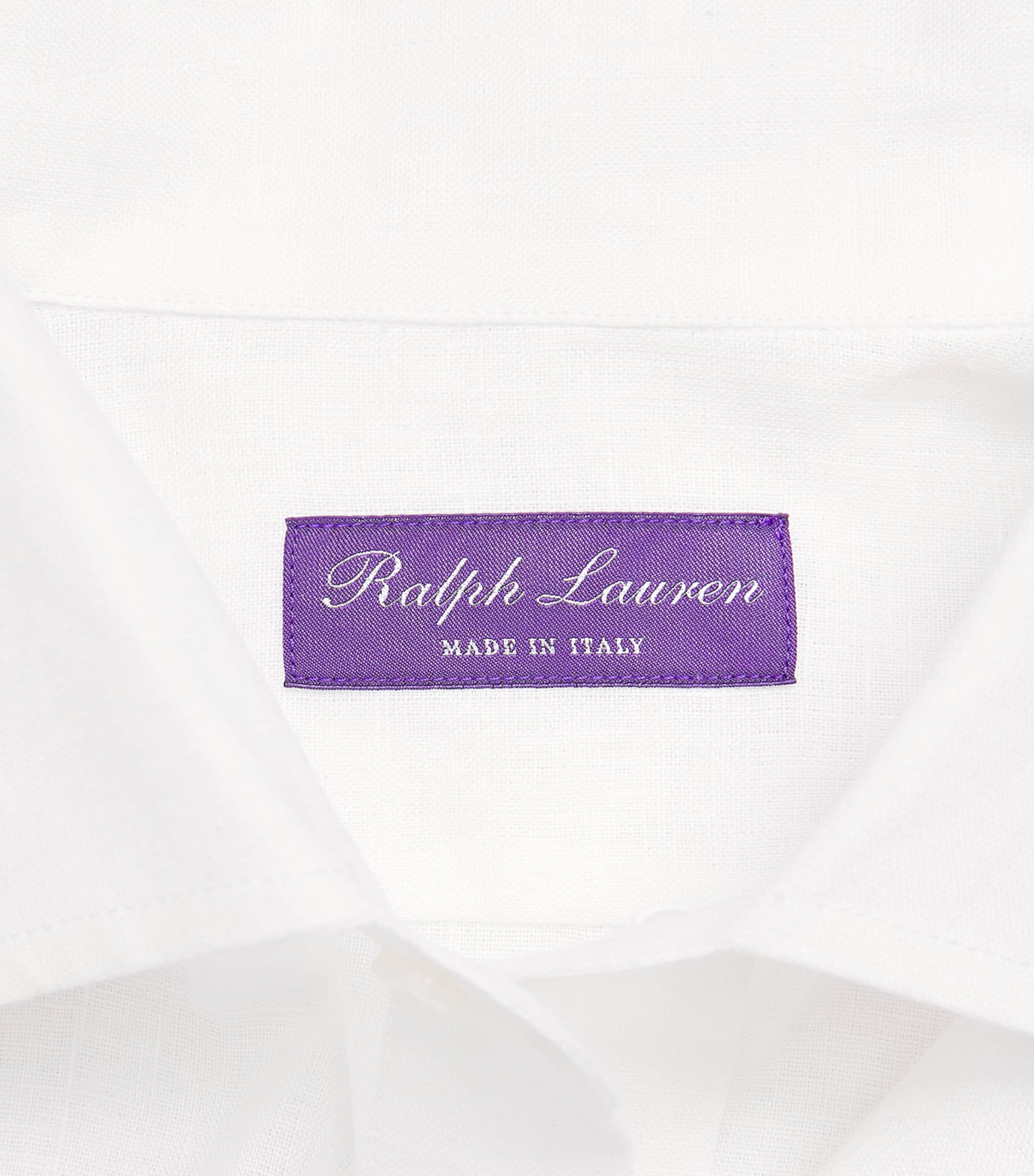 Ralph Lauren Purple Label Mens Linen Shirt Optic White Image 6