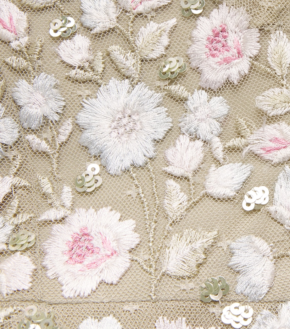 Cape-Detail Ethereal Blooms Maxi Dress ALOE/MULTI Image 5