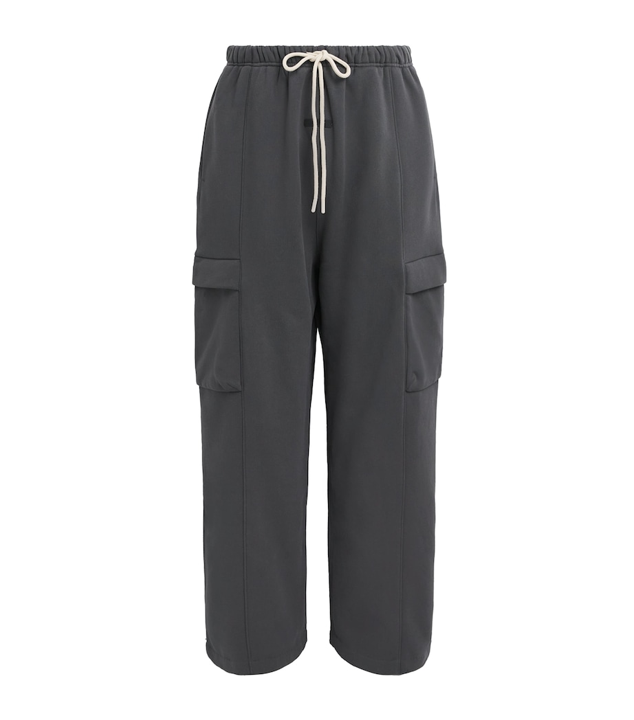 FEAR OF GOD ESSENTIALS Mens Cargo Field Sweatpants Iron Grey Image 1