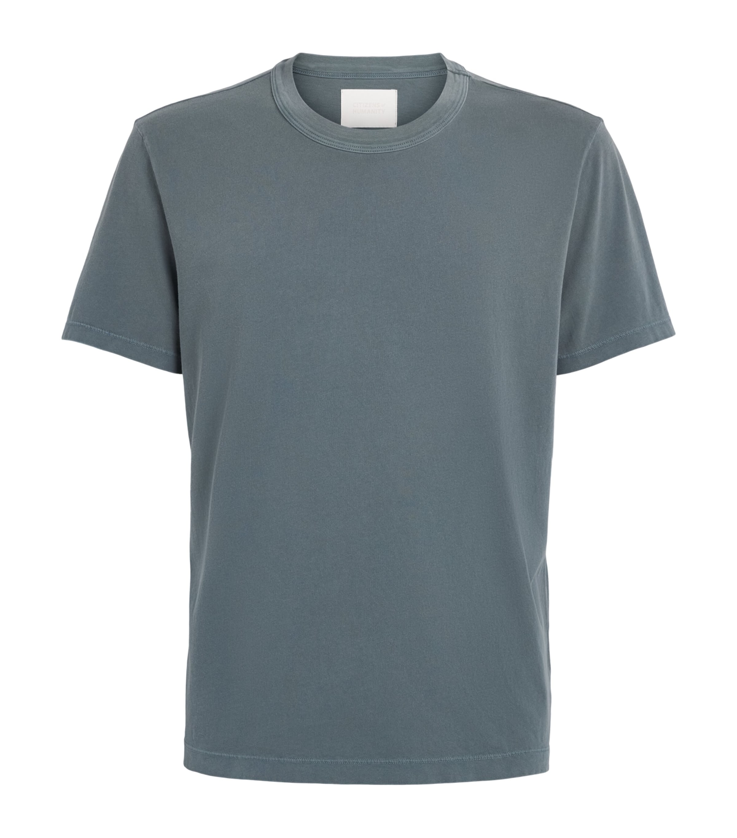 Citizens of Humanity Mens Organic Cotton Everyday T-Shirt Grey Teal Image 1