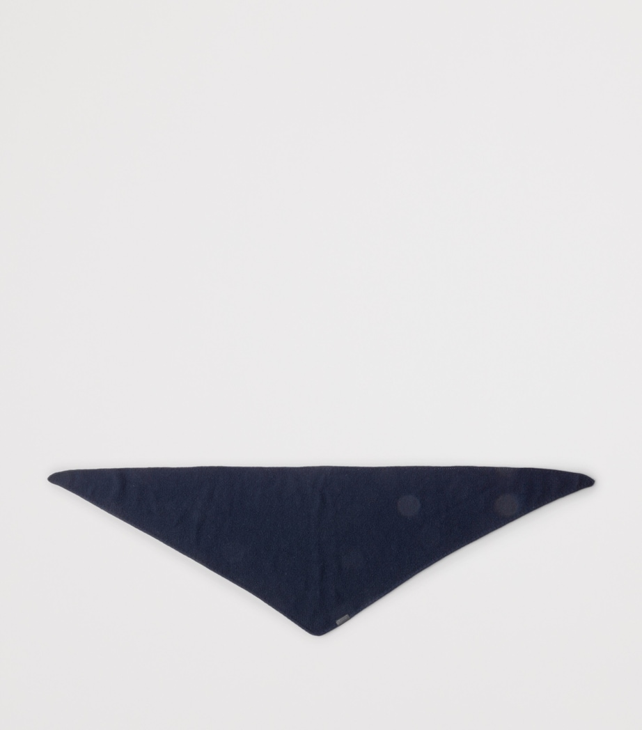 Prada Womens Cashmere Triangular Shawl Blue Image 3