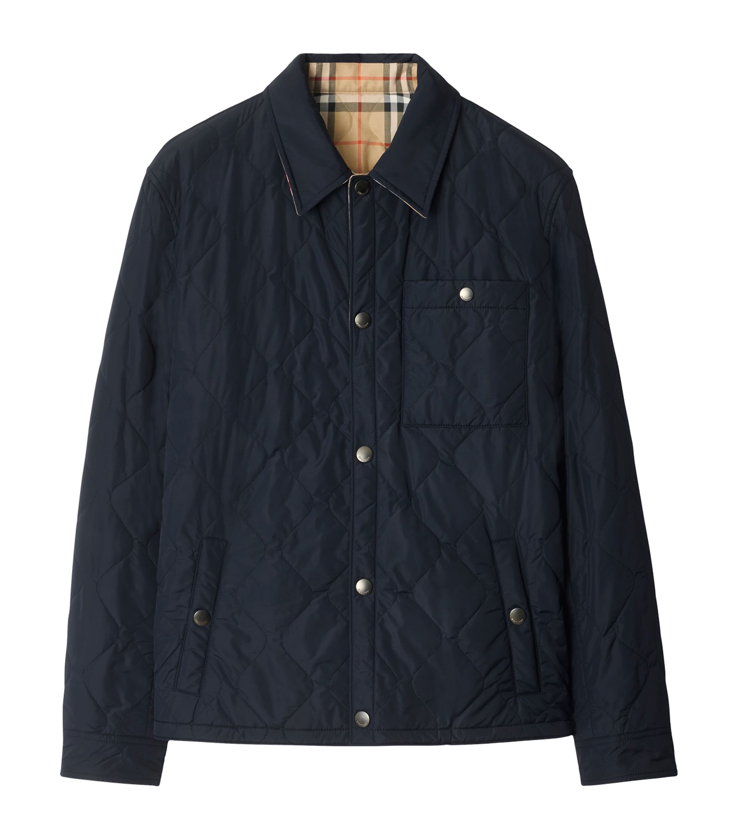 Reversible Quilted Overshirt NAVY Image 1