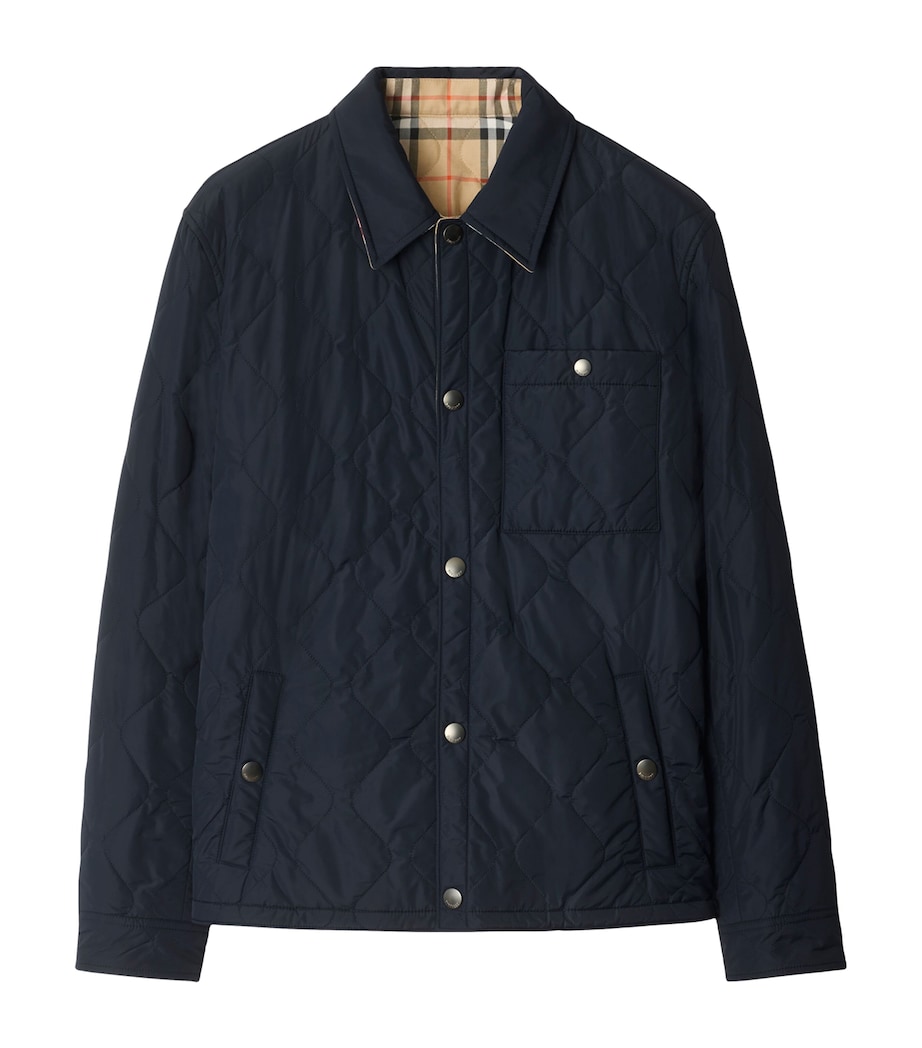 Reversible Quilted Overshirt NAVY Image 1