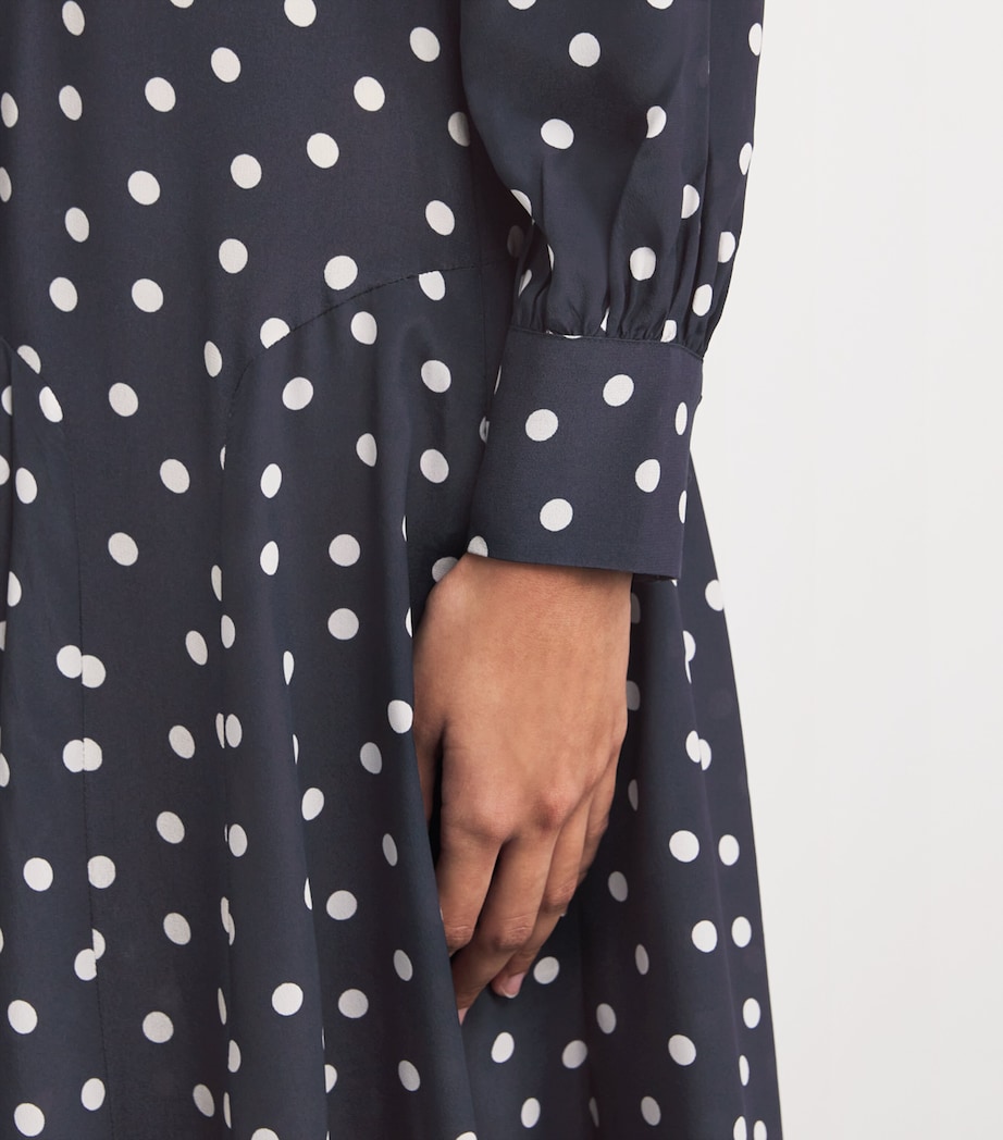 Silk Marigold Midi Dress BHEMIA SPT DEEP NAVY Image 4