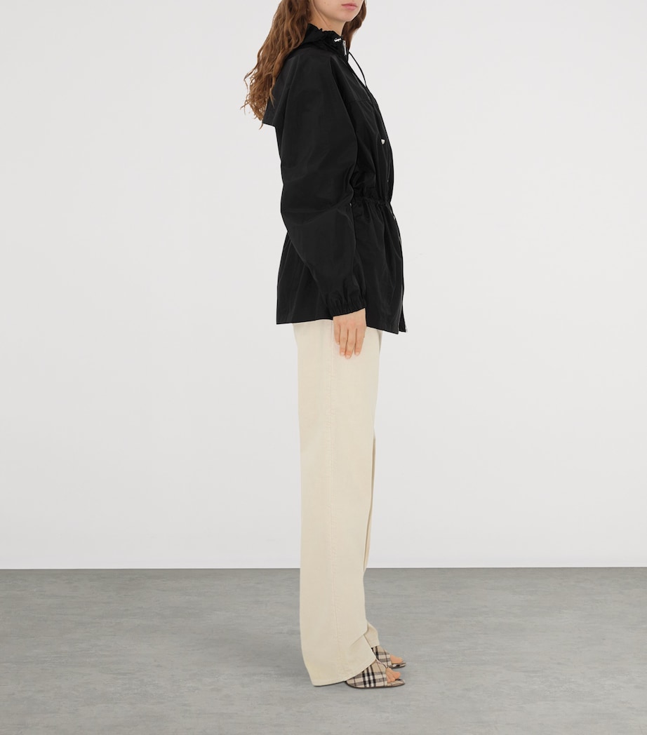 B Shield-Plaque Short Parka BLACK Image 5