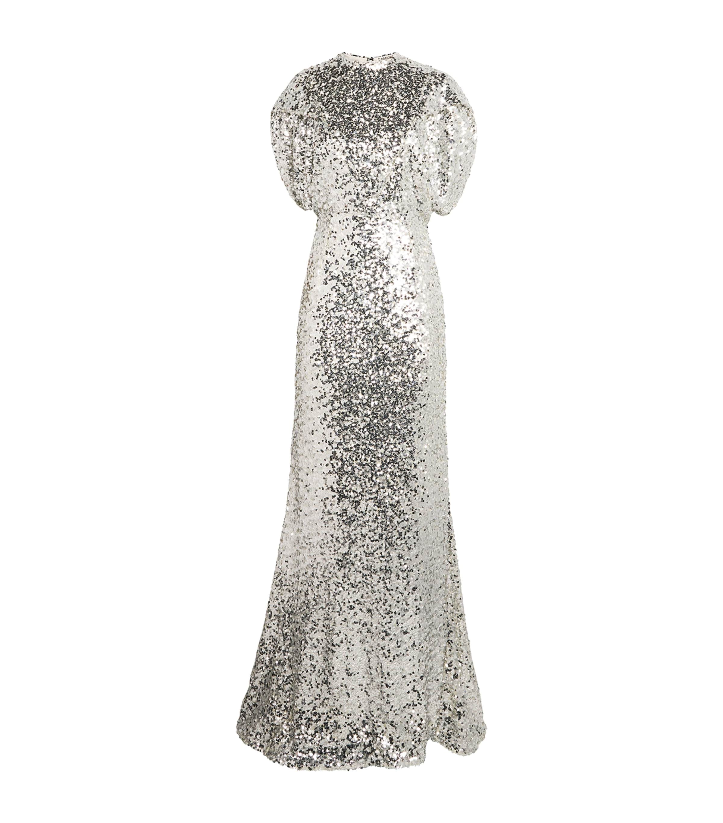 Edeline Lee Sequin Hulot Gown In Multi